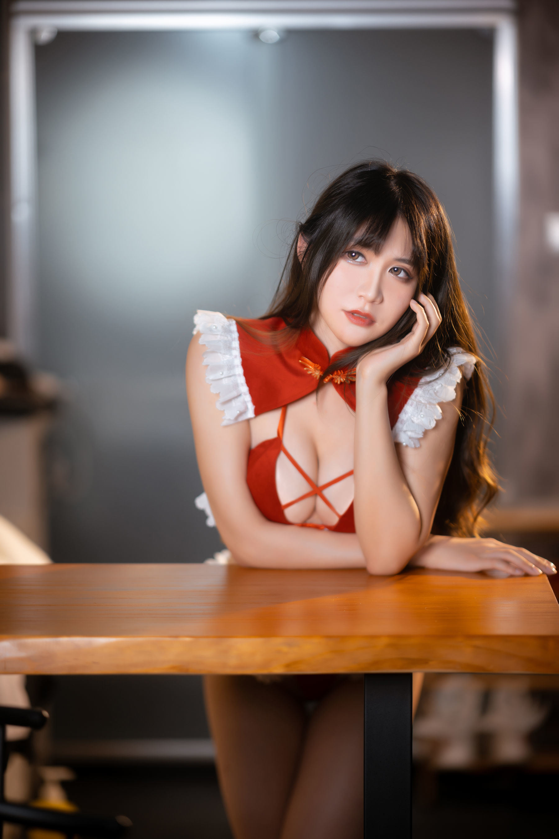 網紅COSER寫真] 動漫博主阮邑_仙女 - 大象 紅色