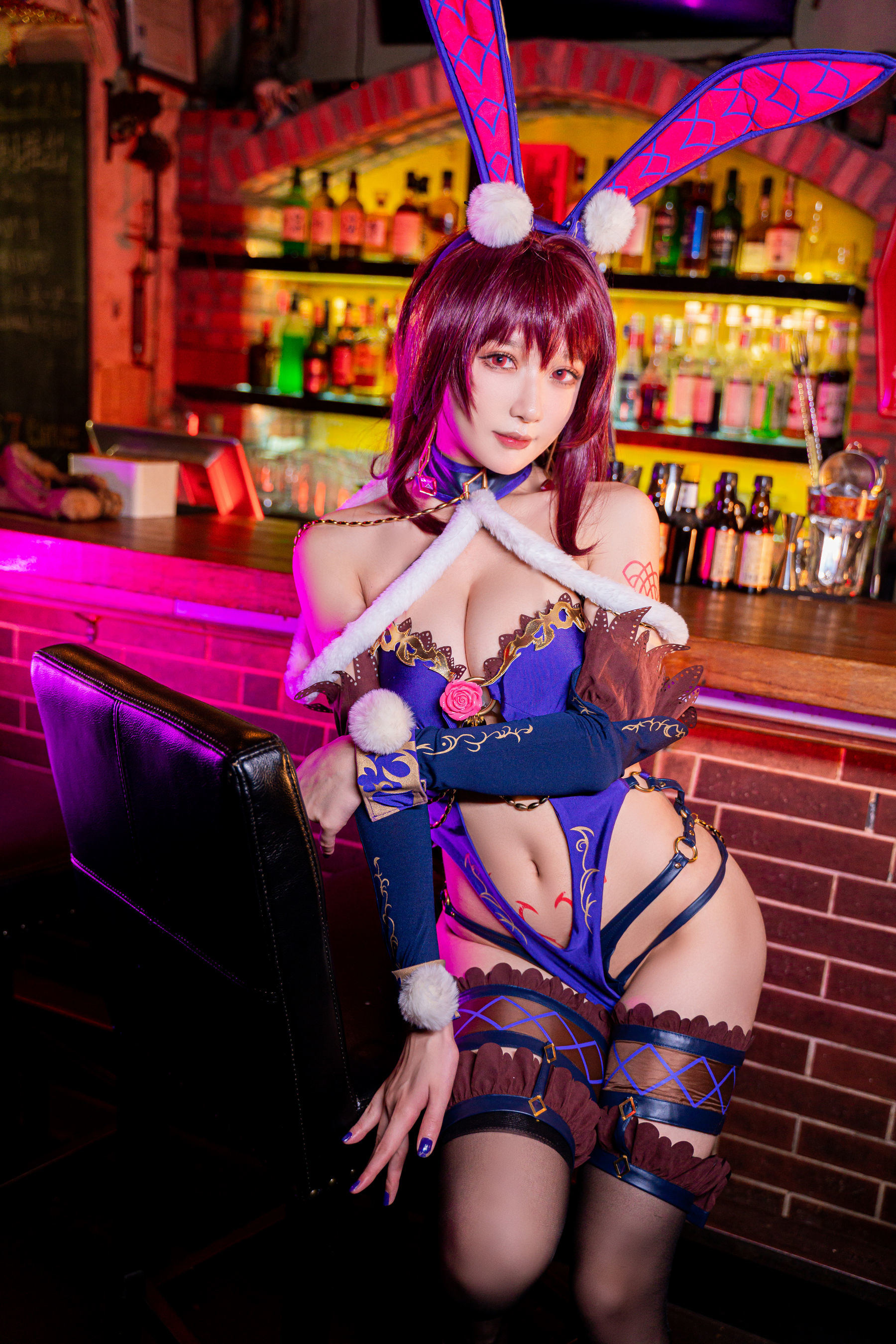 Ảnh Coser Net Red] Blogger Anime A Bao cũng là Bunny Girl - Scáthach Bunny Girl