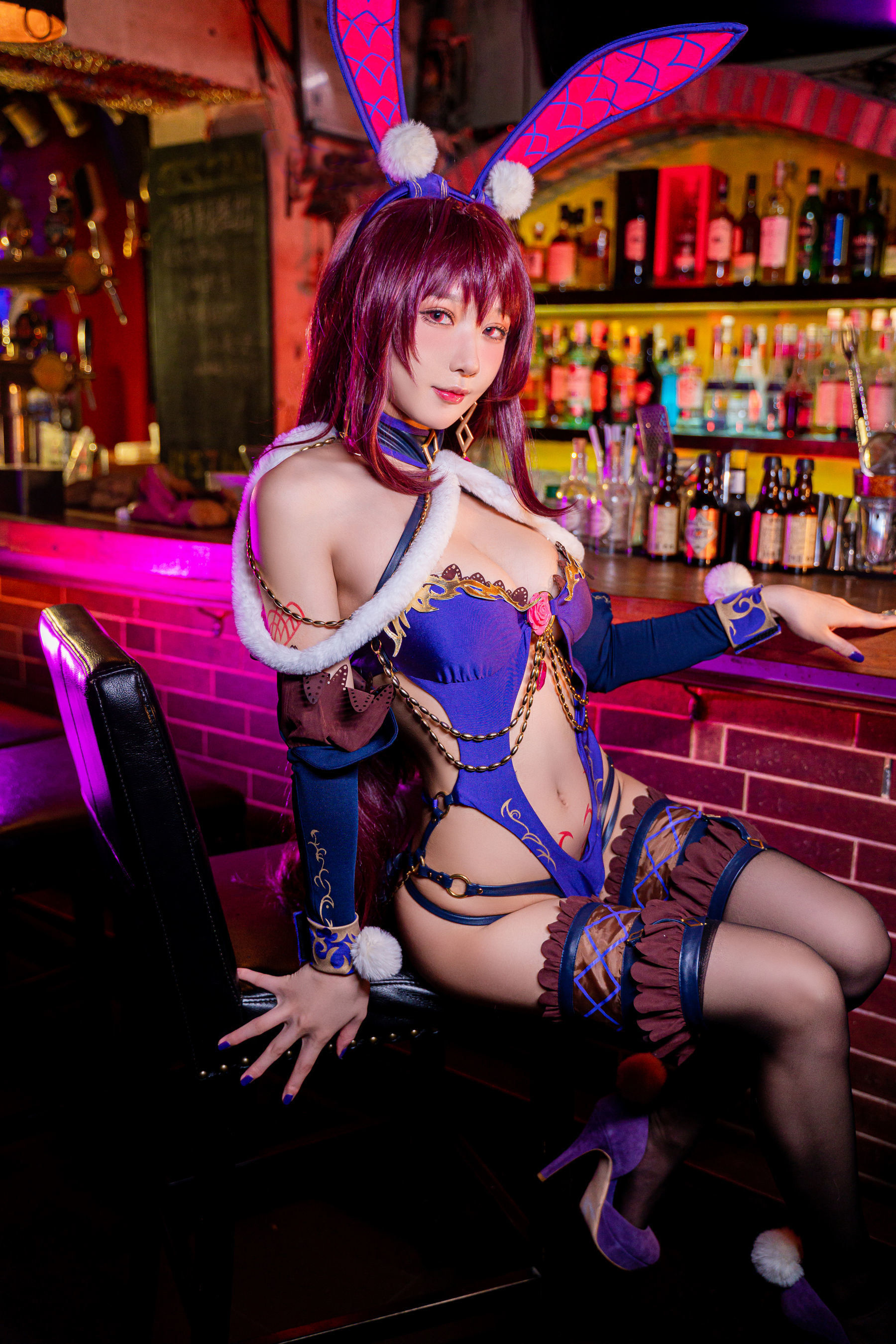 Ảnh Coser Net Red] Blogger Anime A Bao cũng là Bunny Girl - Scáthach Bunny Girl
