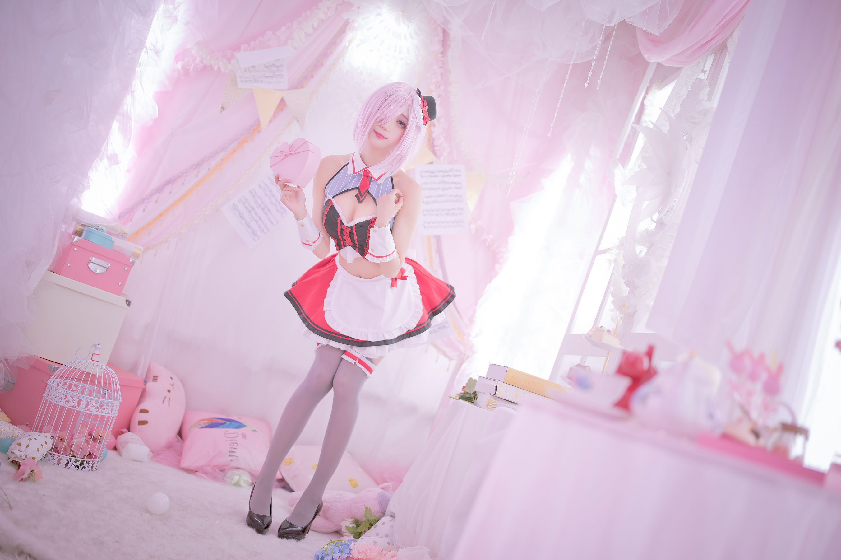 Bộ ảnh COSER nổi tiếng] Zhou Ji là Thỏ Thỏ Dễ Thương - Mashu Lễ Tình Nhân