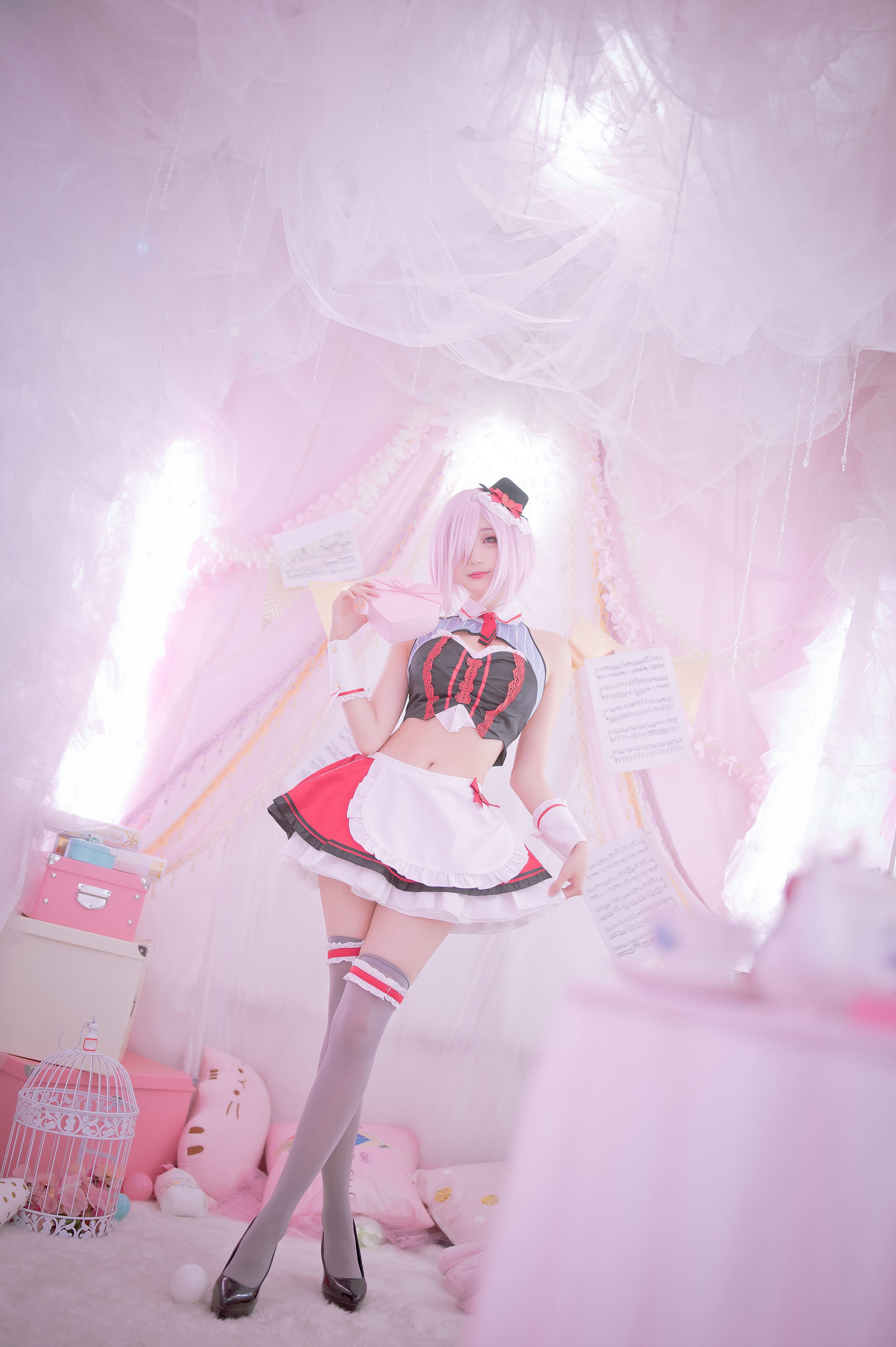 Bộ ảnh COSER nổi tiếng] Zhou Ji là Thỏ Thỏ Dễ Thương - Mashu Lễ Tình Nhân
