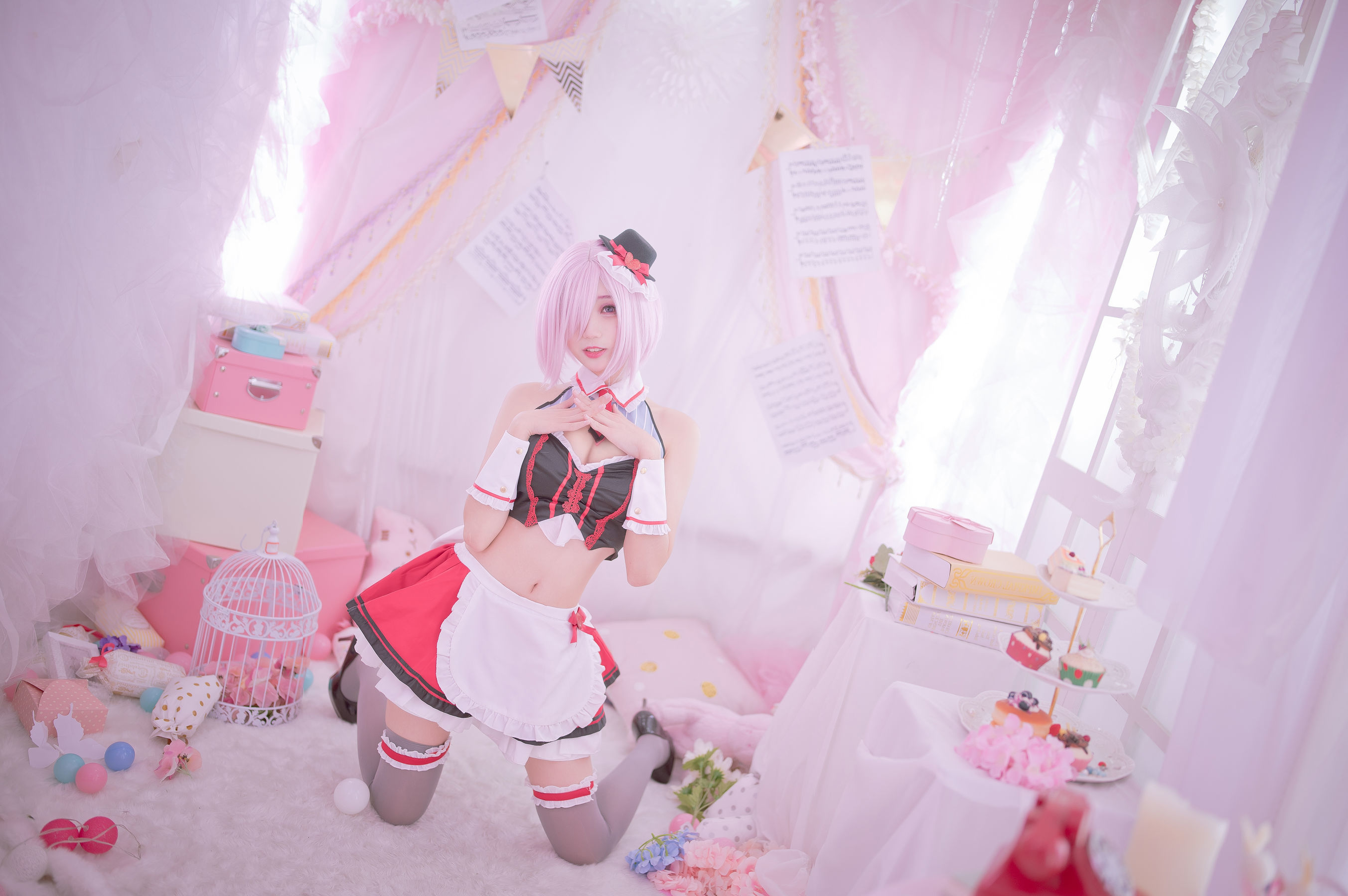 Bộ ảnh COSER nổi tiếng] Zhou Ji là Thỏ Thỏ Dễ Thương - Mashu Lễ Tình Nhân