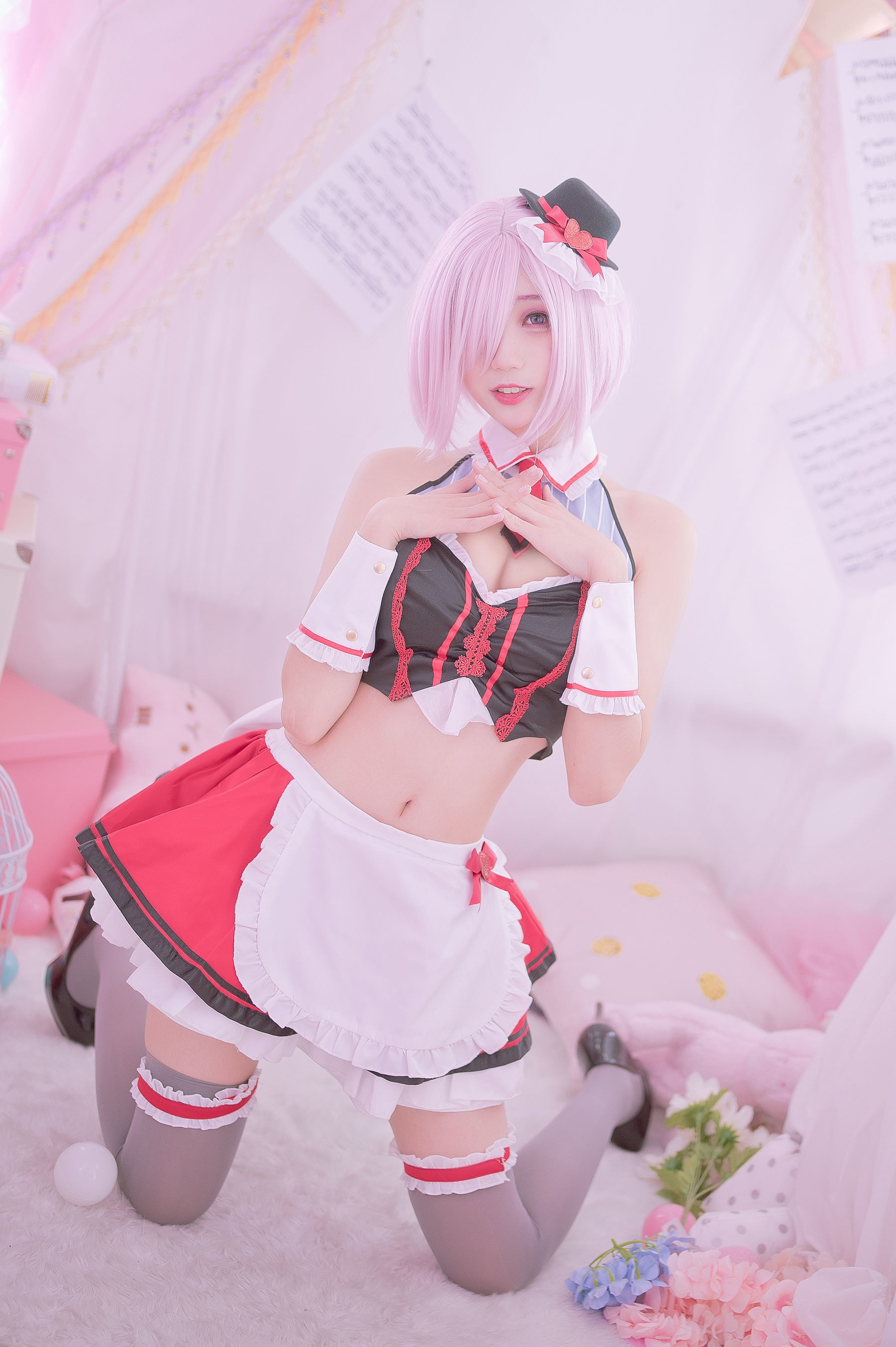 Bộ ảnh COSER nổi tiếng] Zhou Ji là Thỏ Thỏ Dễ Thương - Mashu Lễ Tình Nhân