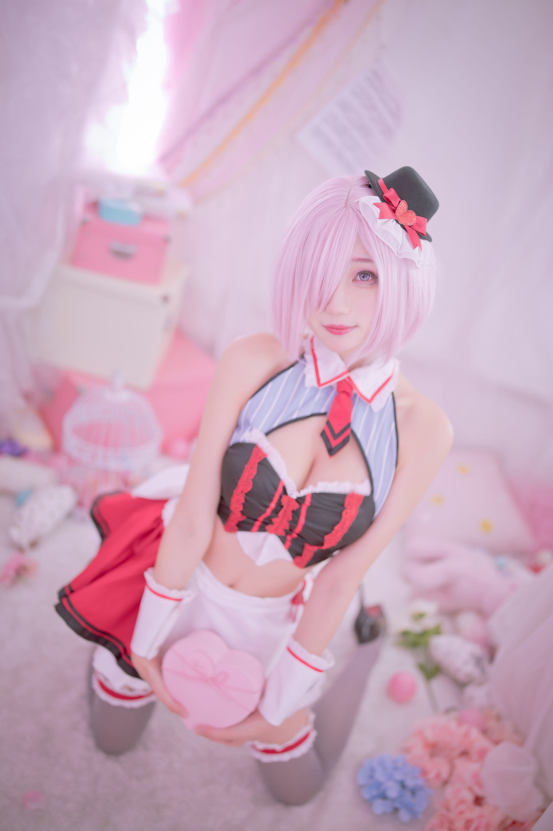 Bộ ảnh COSER nổi tiếng] Zhou Ji là Thỏ Thỏ Dễ Thương - Mashu Lễ Tình Nhân
