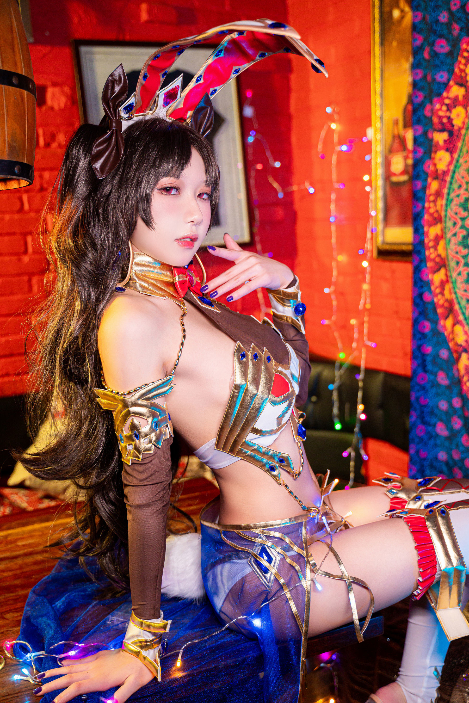 網紅COSER寫真] 動漫博主阿包也是兔娘 - 弓凜兔女郎