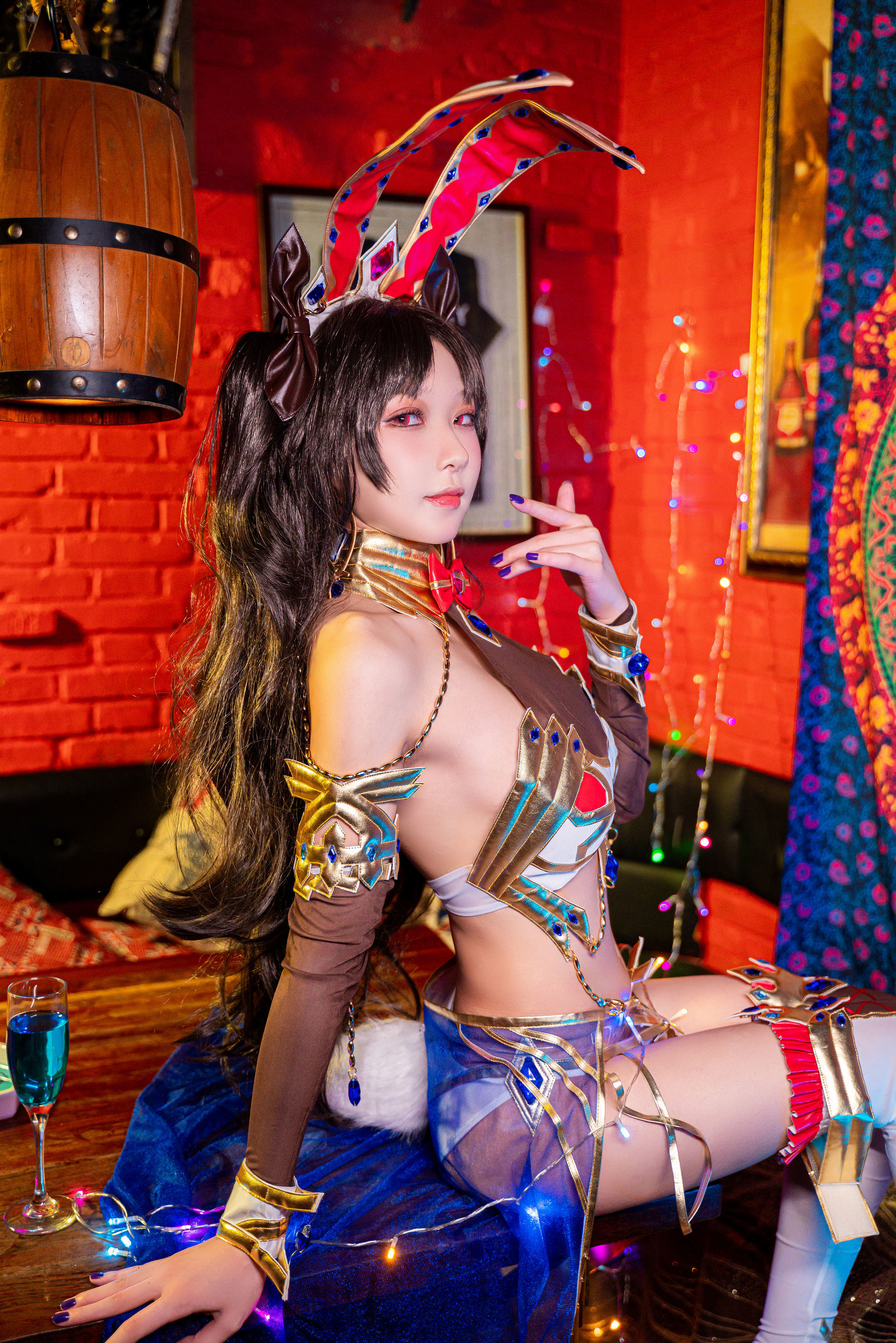 網紅COSER寫真] 動漫博主阿包也是兔娘 - 弓凜兔女郎