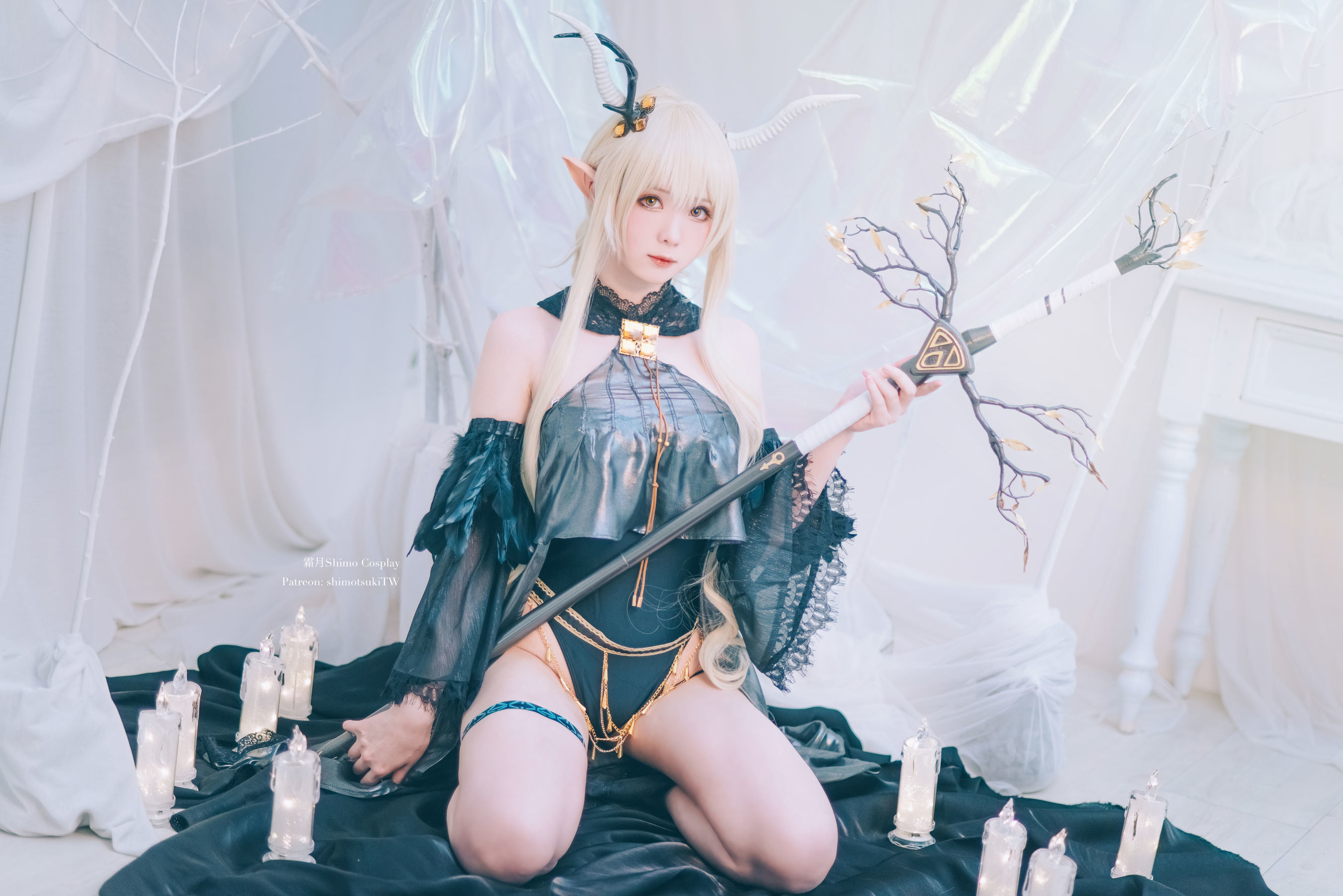 Bộ ảnh Coser nổi tiếng mạng] Cô gái Weibo Sương Nguyệt shimo - Arknights Shining