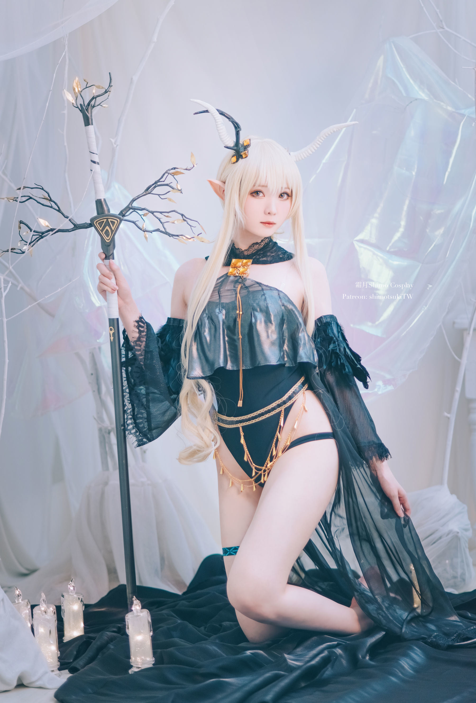 Bộ ảnh Coser nổi tiếng mạng] Cô gái Weibo Sương Nguyệt shimo - Arknights Shining