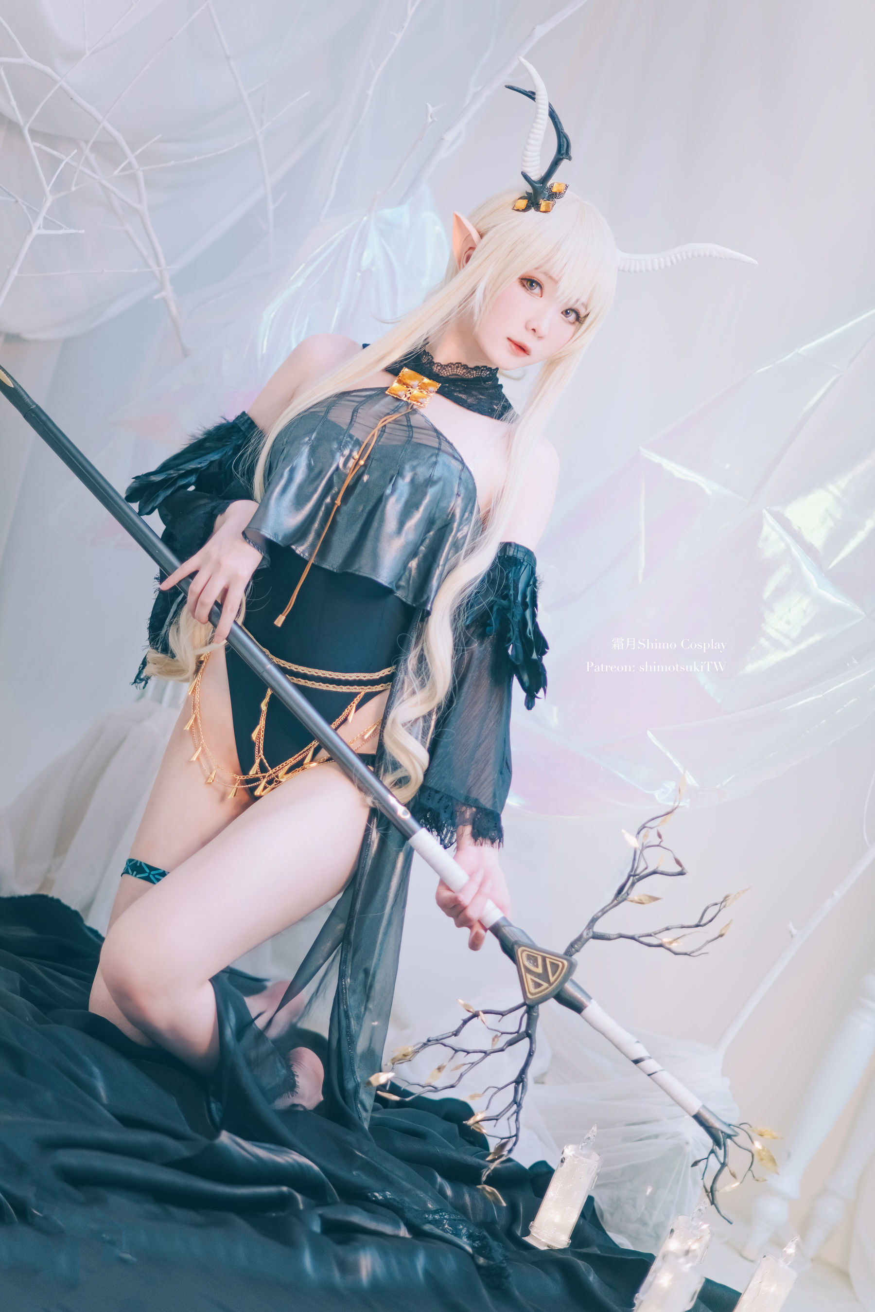 Bộ ảnh Coser nổi tiếng mạng] Cô gái Weibo Sương Nguyệt shimo - Arknights Shining