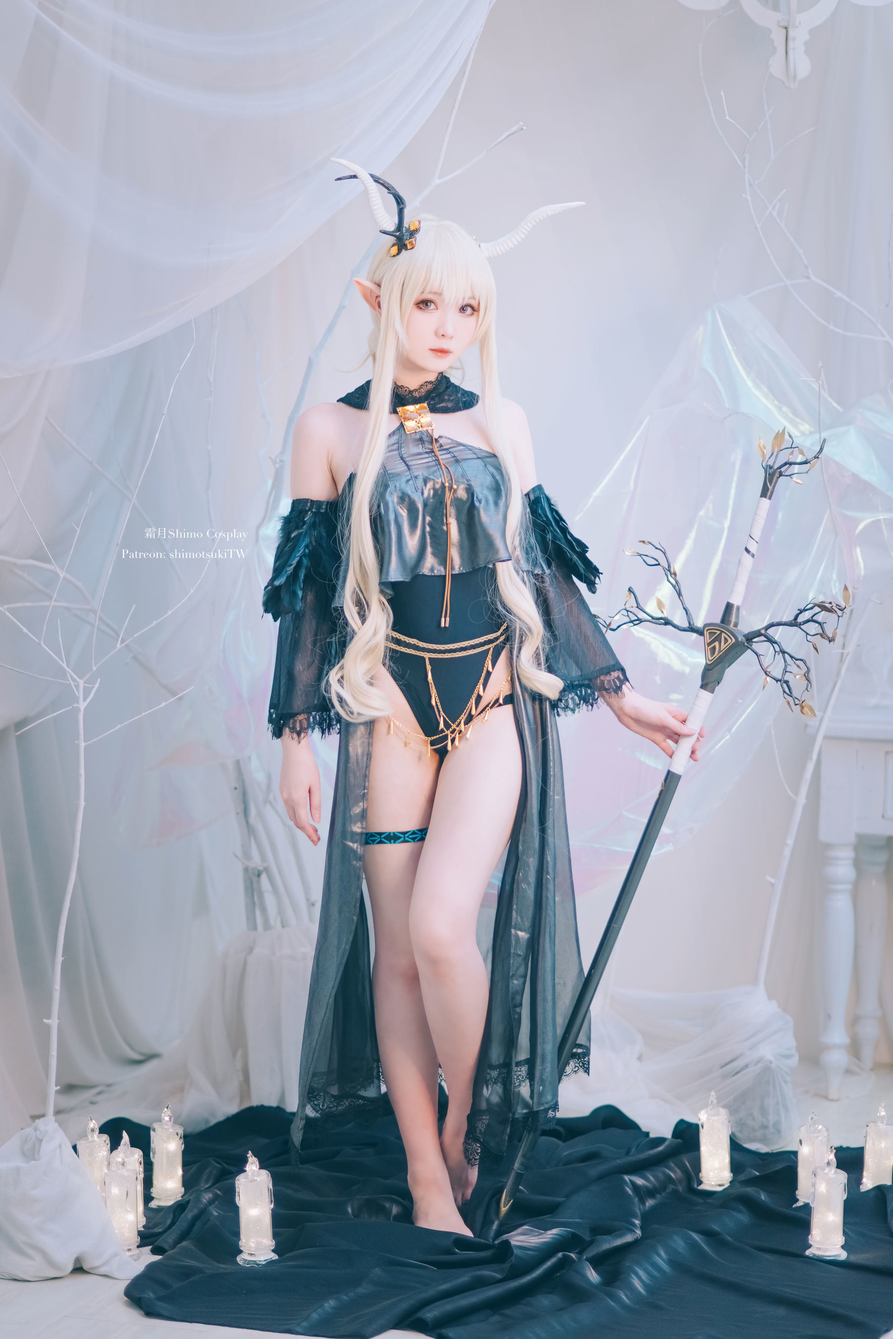 Bộ ảnh Coser nổi tiếng mạng] Cô gái Weibo Sương Nguyệt shimo - Arknights Shining