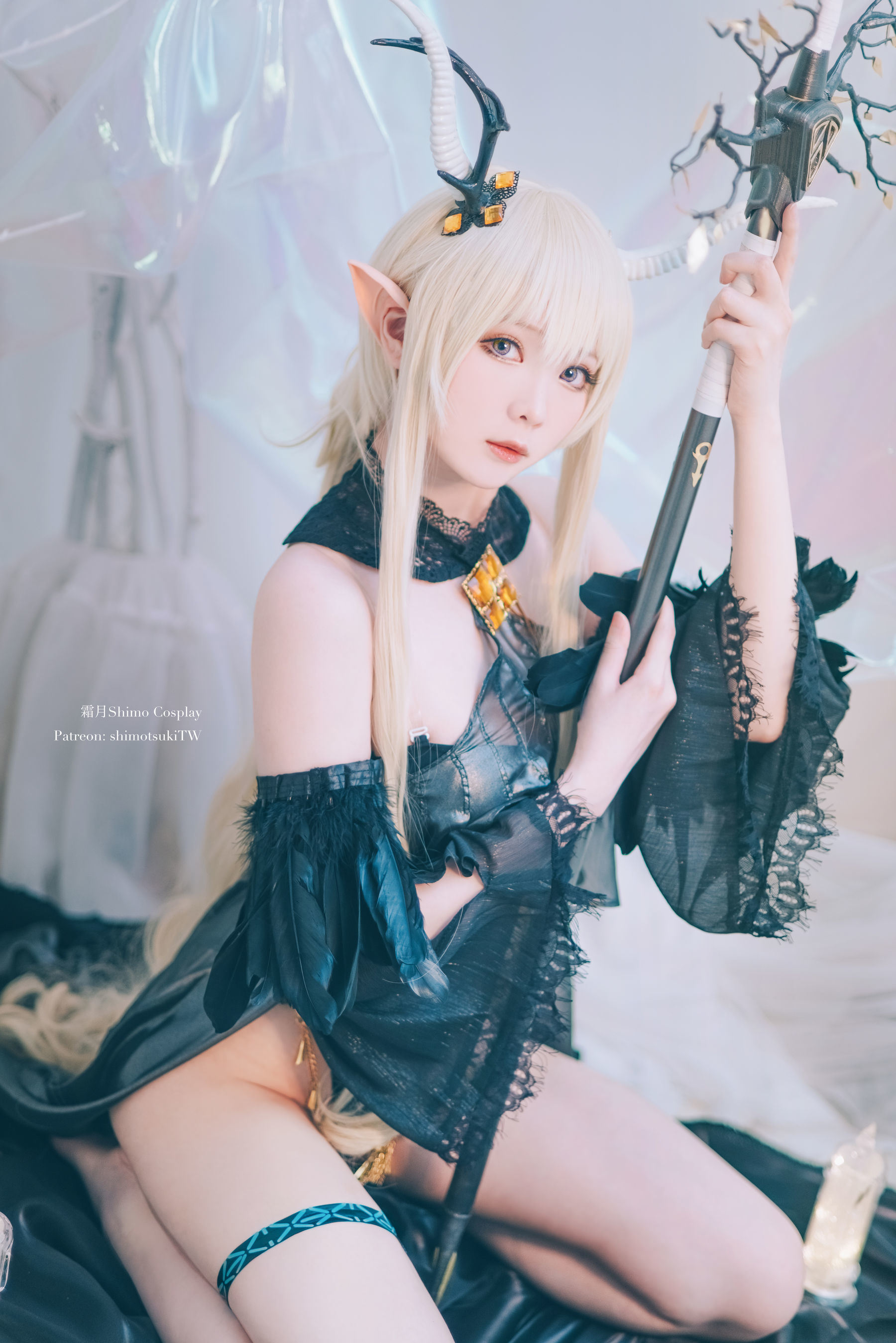 Bộ ảnh Coser nổi tiếng mạng] Cô gái Weibo Sương Nguyệt shimo - Arknights Shining
