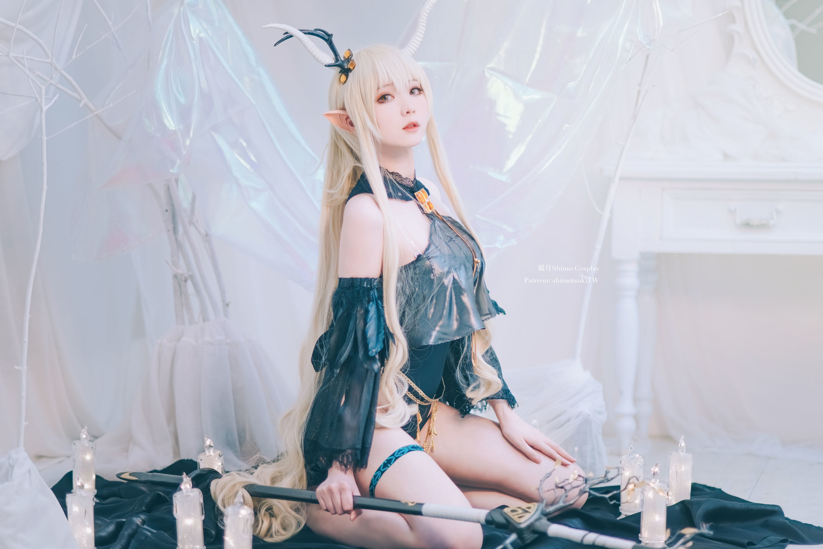 Bộ ảnh Coser nổi tiếng mạng] Cô gái Weibo Sương Nguyệt shimo - Arknights Shining