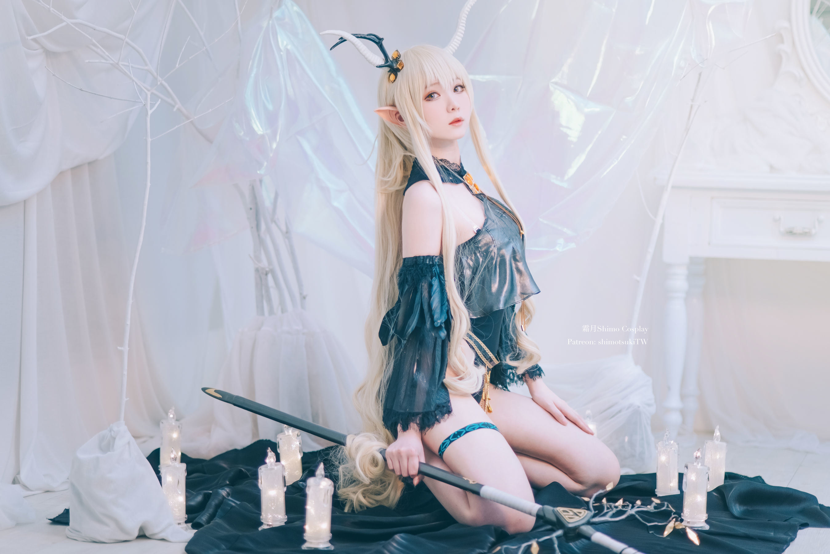 Bộ ảnh Coser nổi tiếng mạng] Cô gái Weibo Sương Nguyệt shimo - Arknights Shining