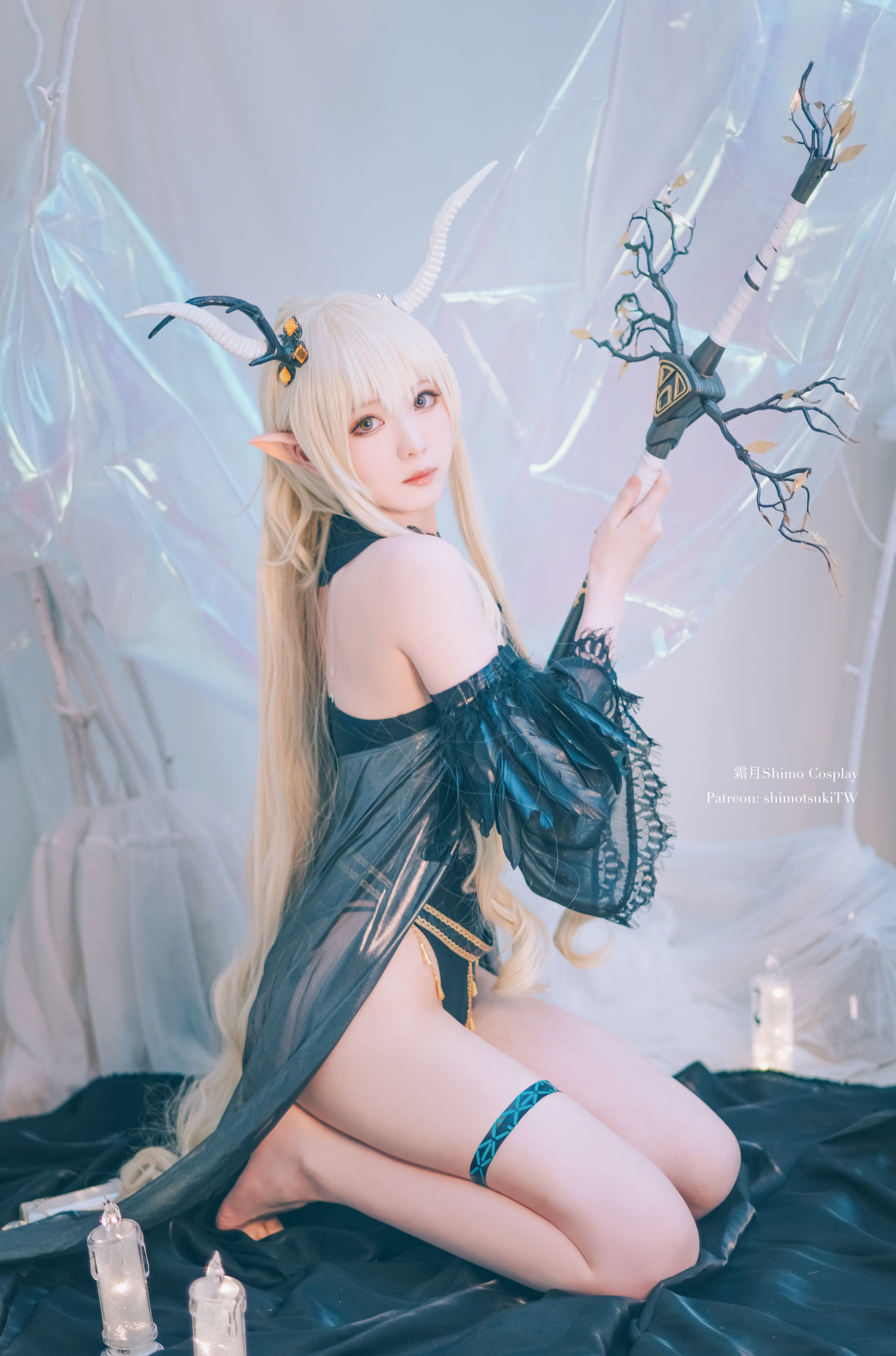 Bộ ảnh Coser nổi tiếng mạng] Cô gái Weibo Sương Nguyệt shimo - Arknights Shining