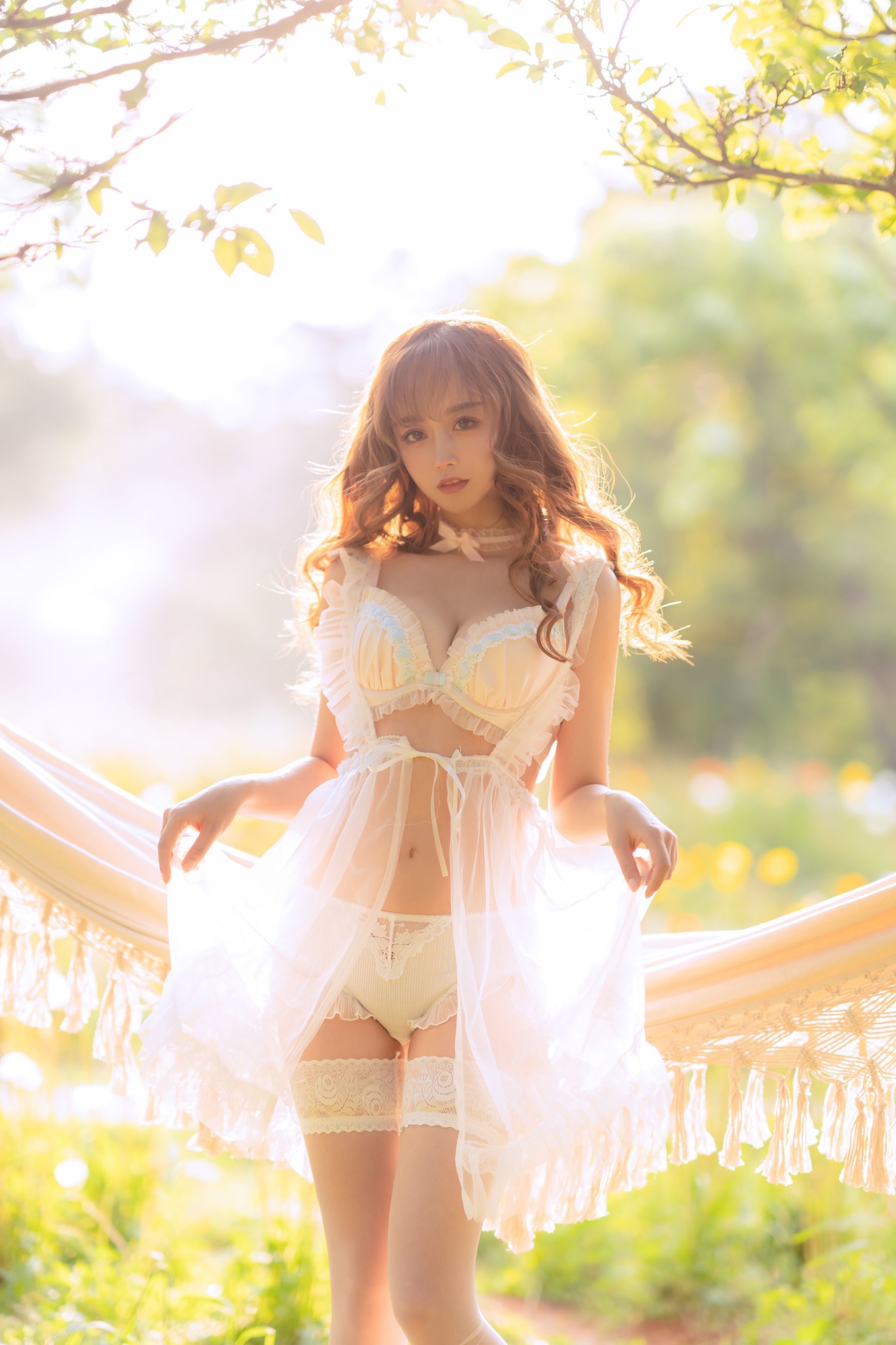 網紅COSER寫真] 斗魚米線線sama寫真 - 夏日限定 吊床