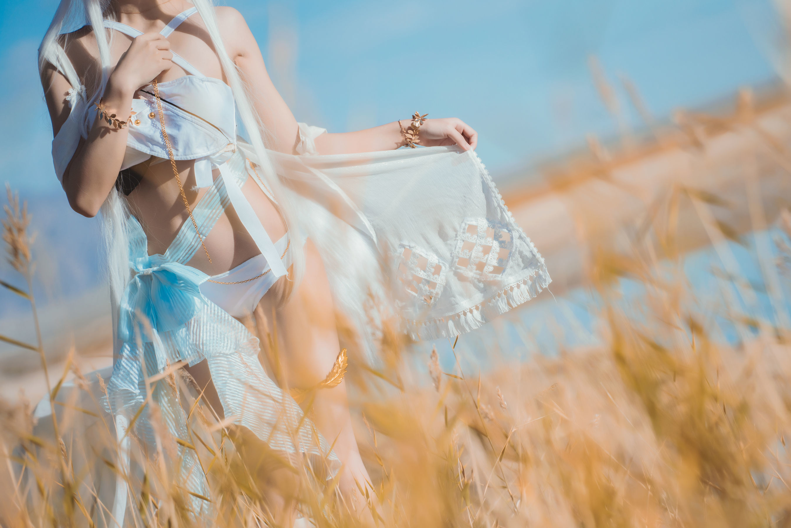 Ảnh cosplay net red] Sakura Tao Meo - Arknights Bạch Kim