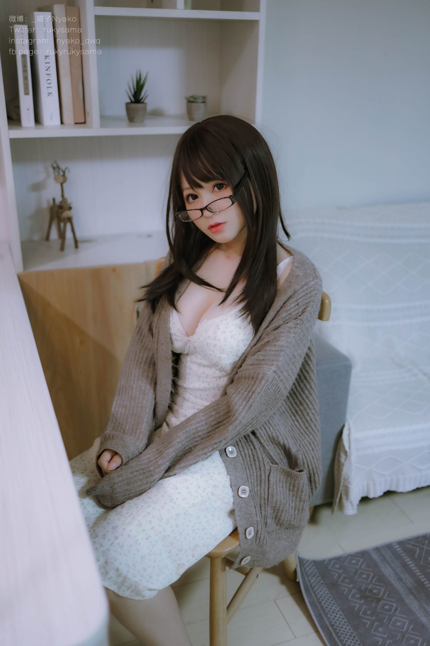網紅COSER寫真] 萌妹子Nyako喵子 - 妄想女友的同居生活 之 便服系列