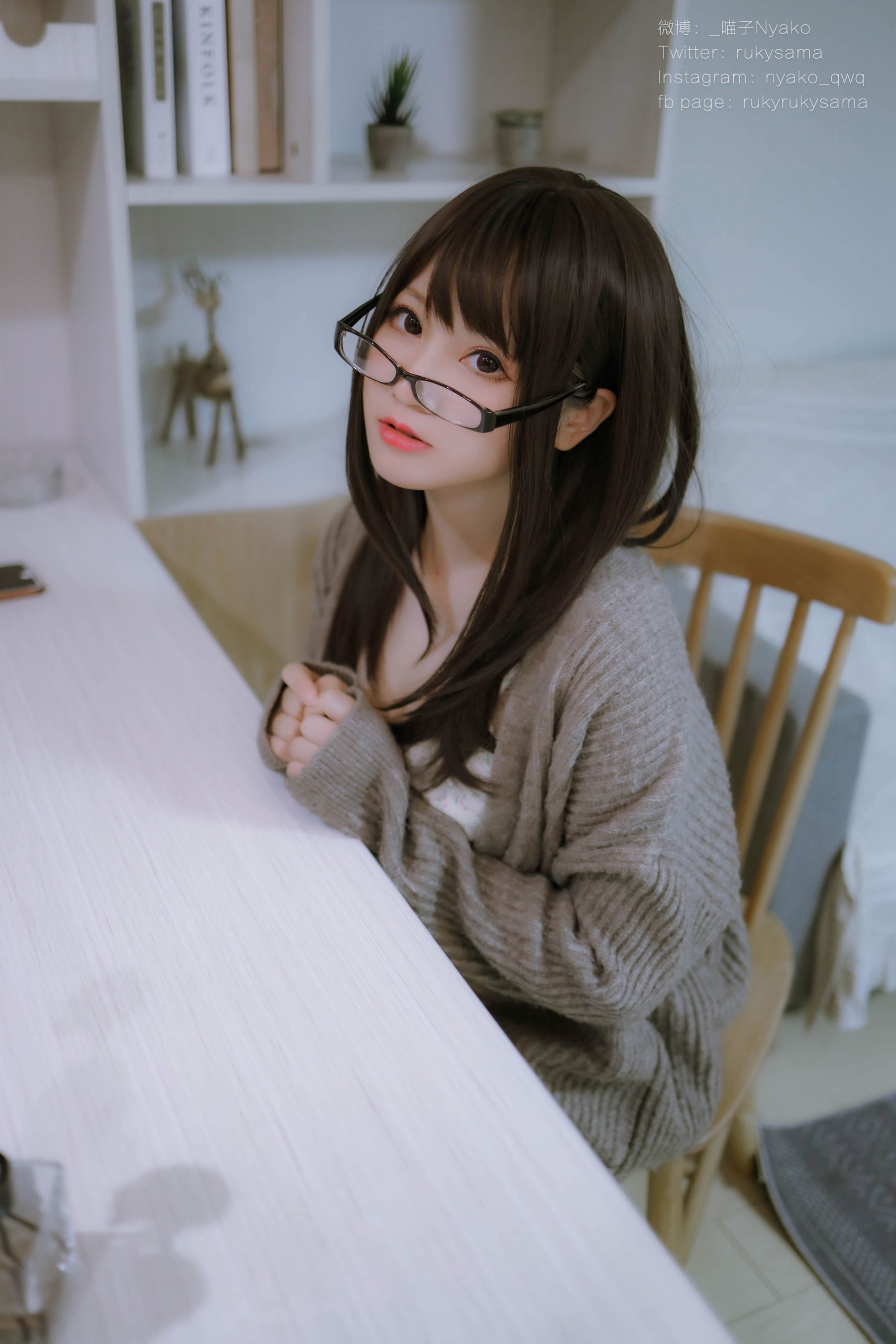 網紅COSER寫真] 萌妹子Nyako喵子 - 妄想女友的同居生活 之 便服系列