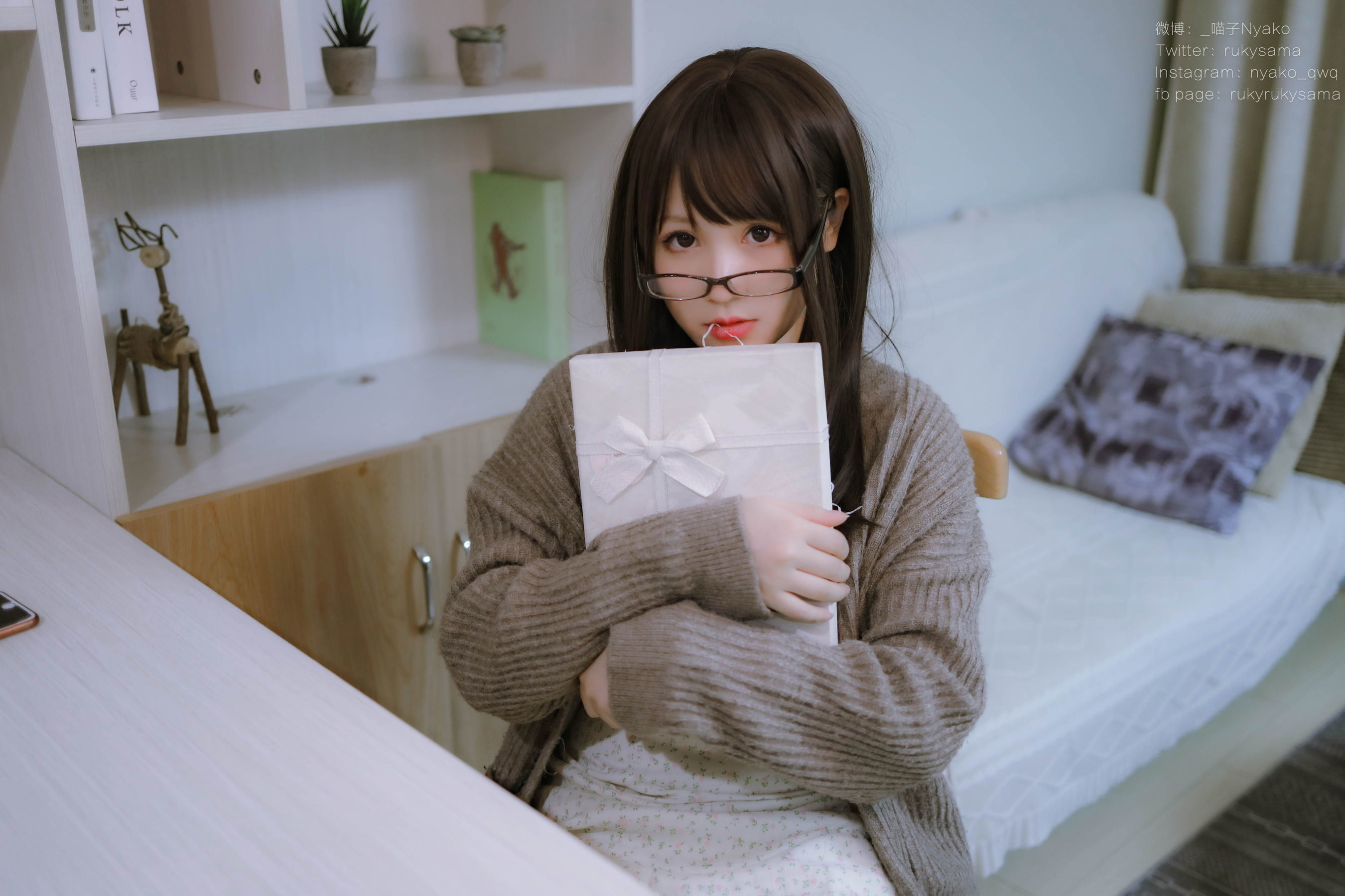 網紅COSER寫真] 萌妹子Nyako喵子 - 妄想女友的同居生活 之 便服系列