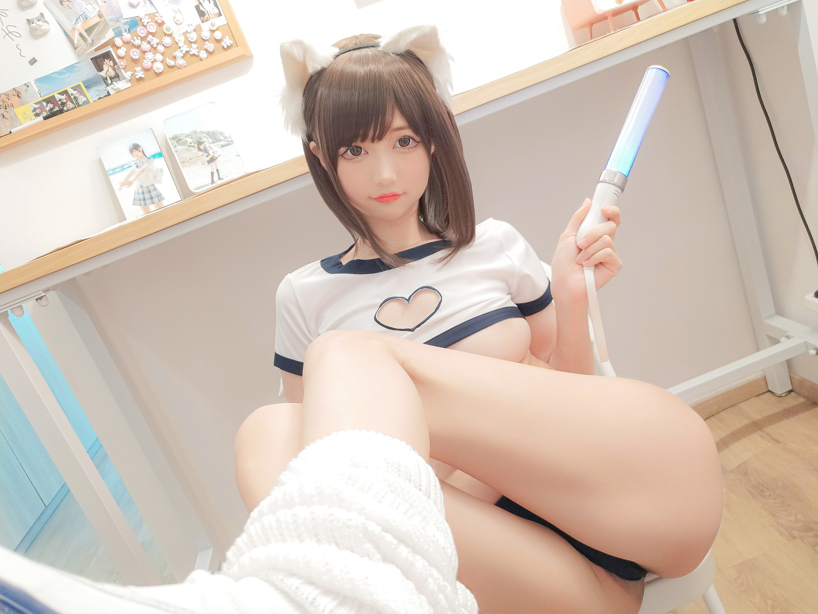 網紅COSER寫真] 娜吉莎魔物喵 - 貓的運動服