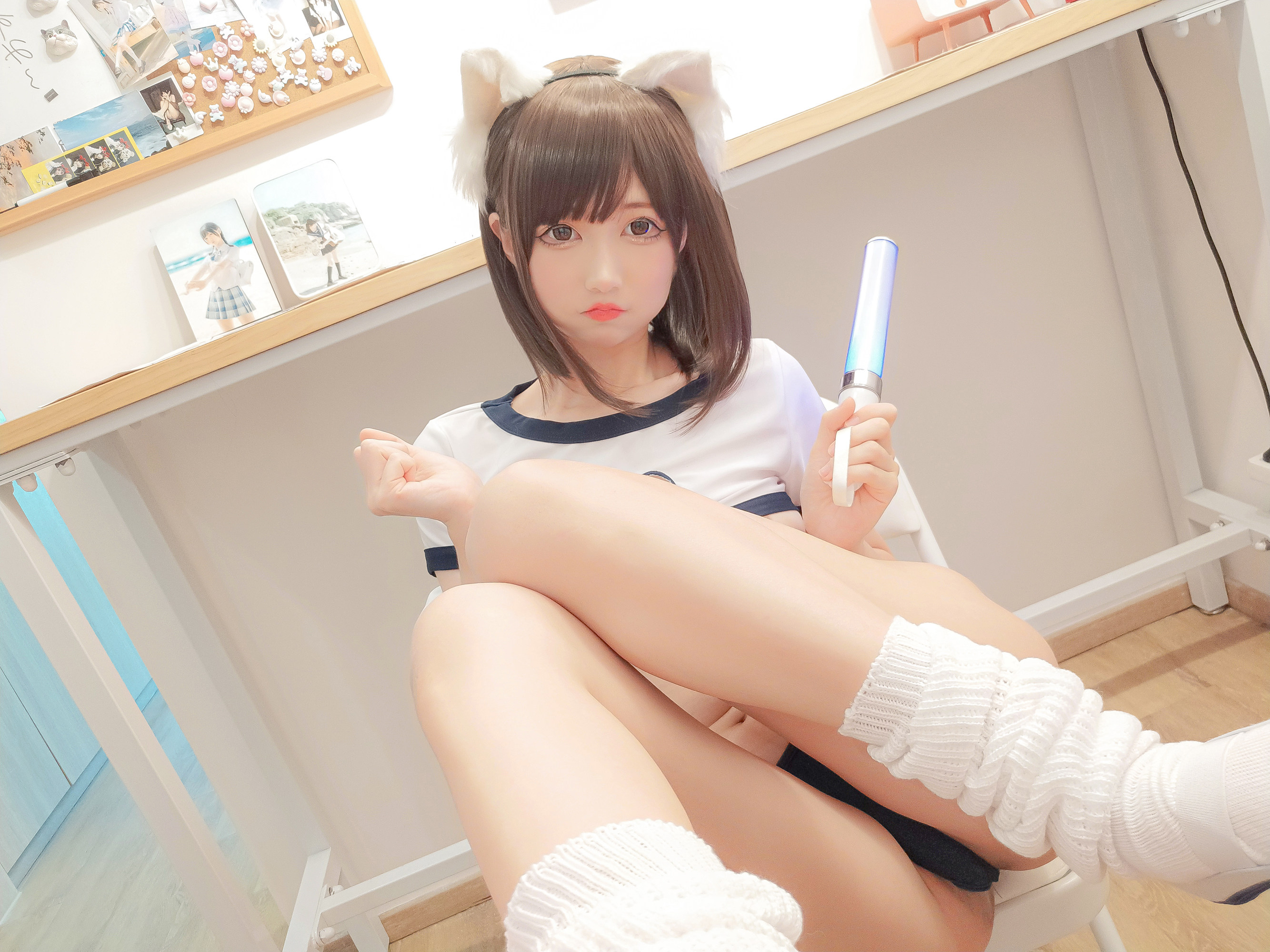 網紅COSER寫真] 娜吉莎魔物喵 - 貓的運動服