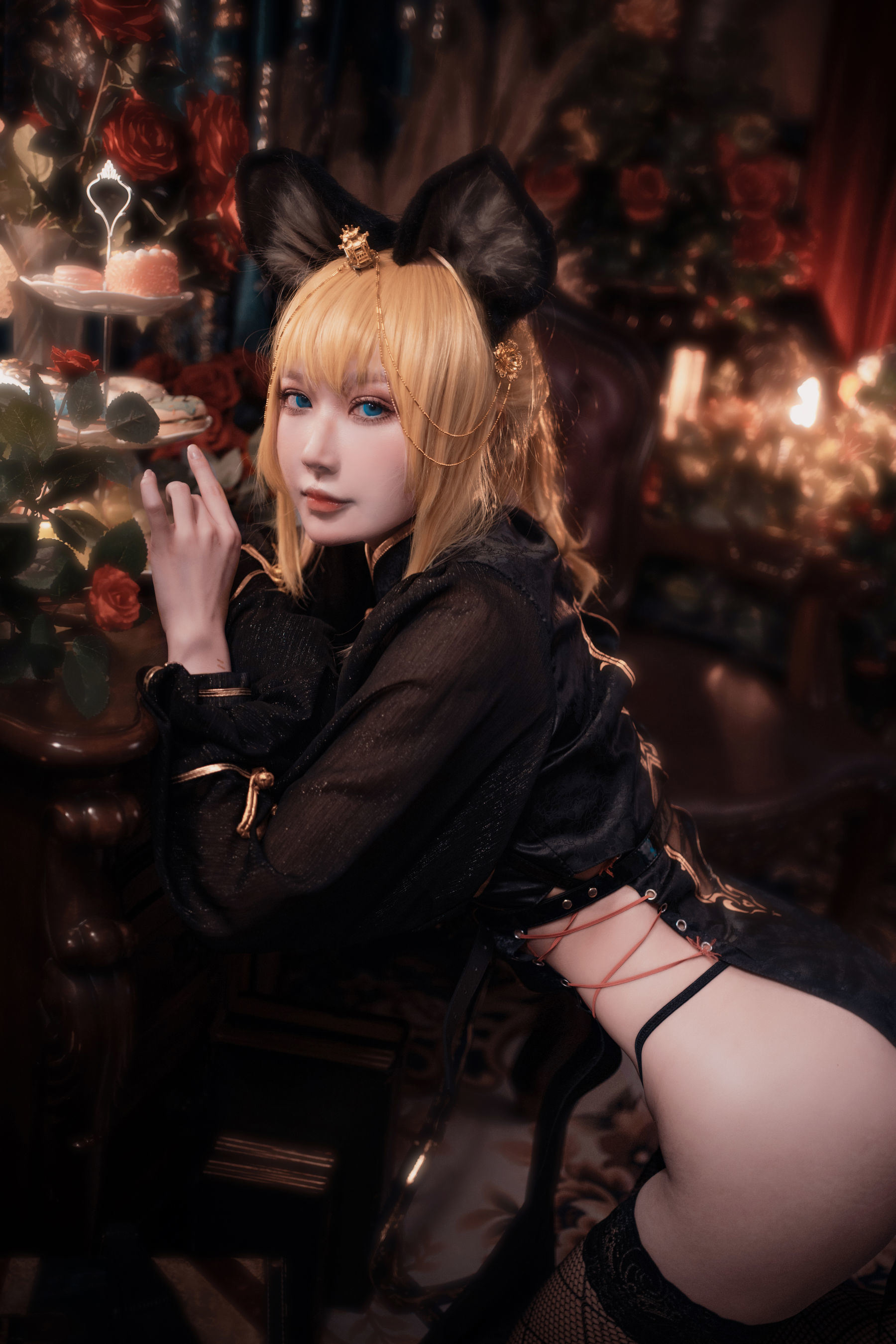 เน็ตไอดอลคอสเพลย์ภาพถ่าย] บล็อกเกอร์อนิเมะอาเปาก็เป็นกระต่ายสาว - เป็นของเฉพาะคุณชุดกี่เพ้า