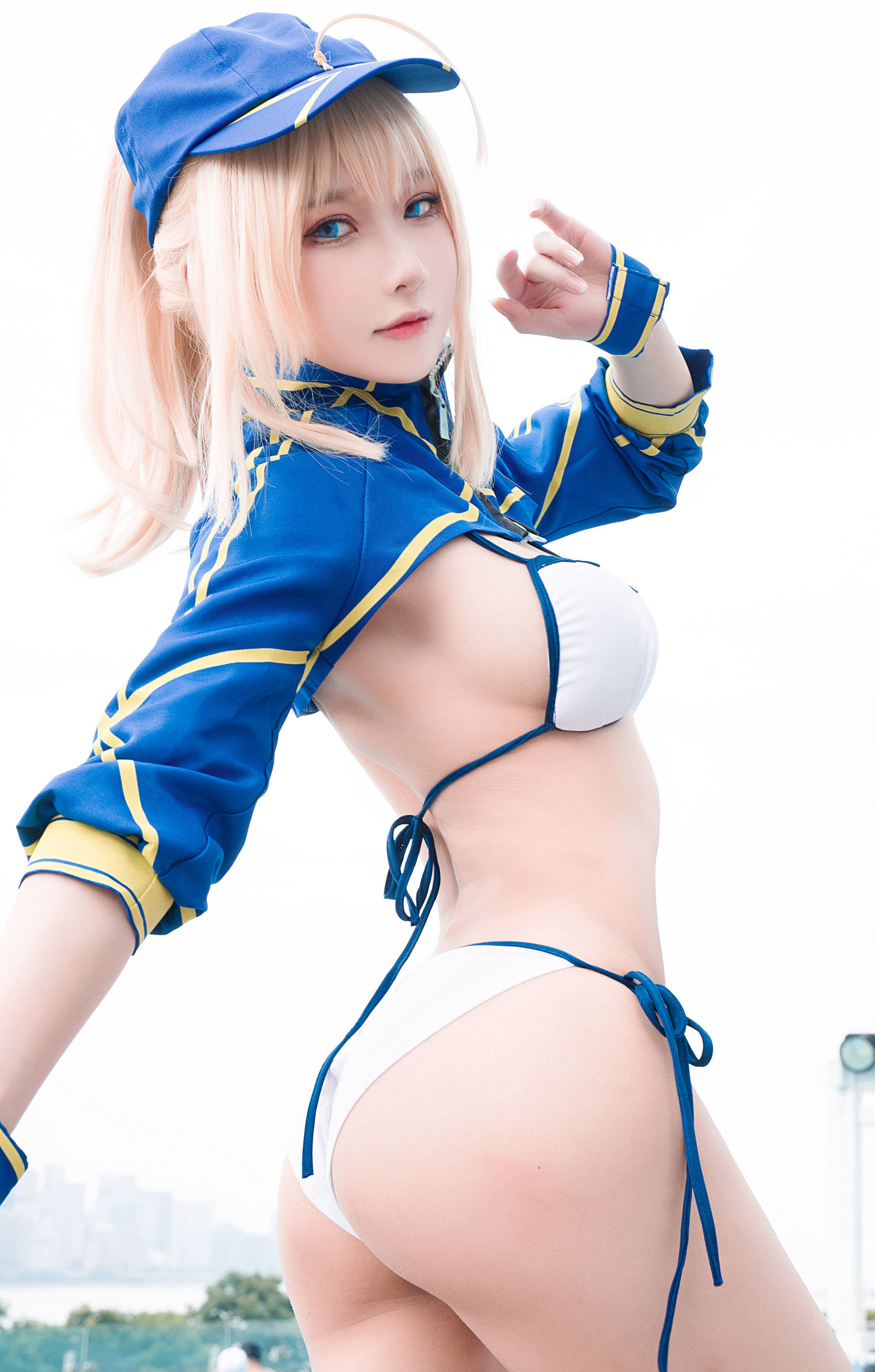 Ảnh Net Red COSER] Blogger Anime A Bao Cũng Là Bunny Girl - Nữ Chính Bí Ẩn X Mao Swimsuit