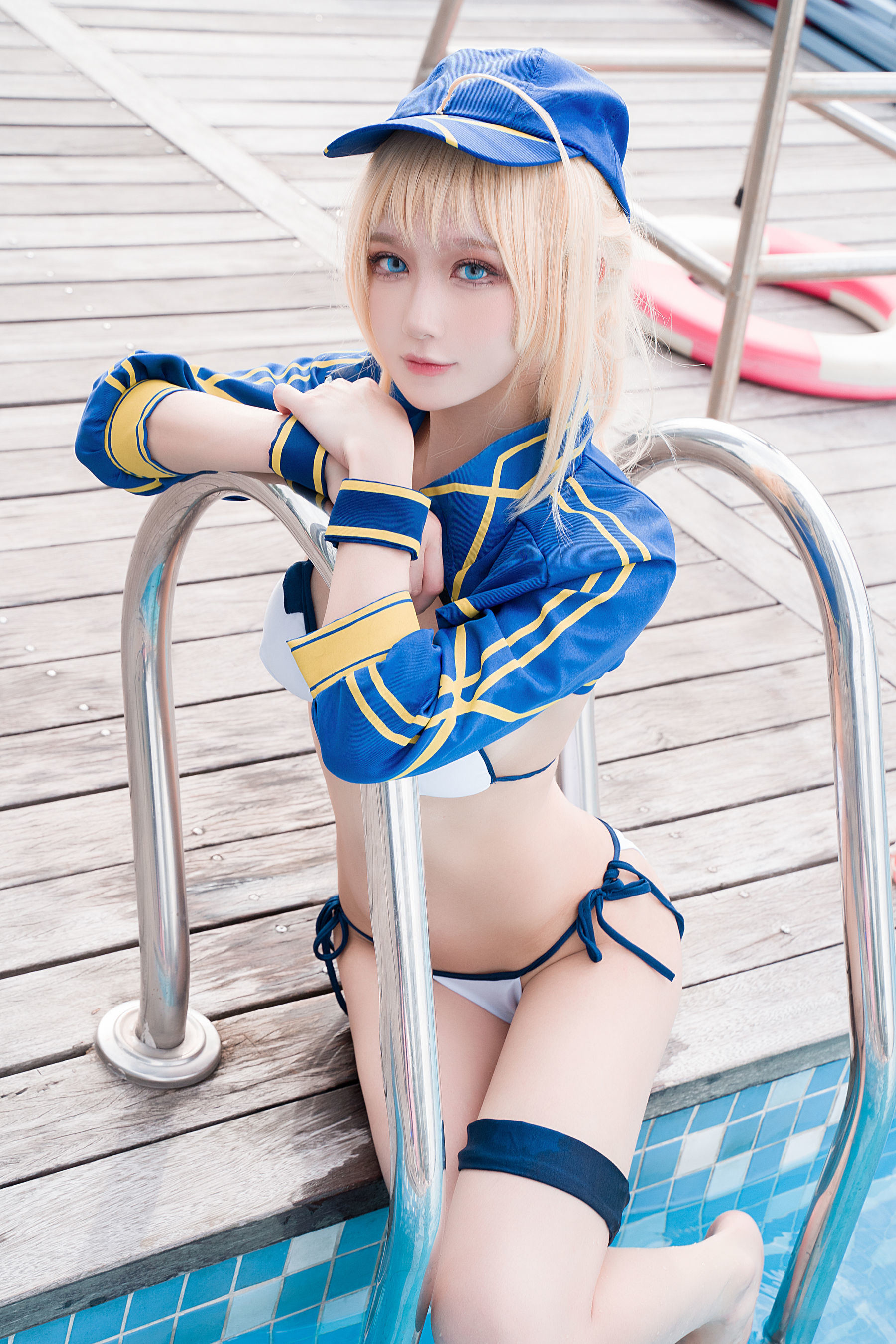 Ảnh Net Red COSER] Blogger Anime A Bao Cũng Là Bunny Girl - Nữ Chính Bí Ẩn X Mao Swimsuit