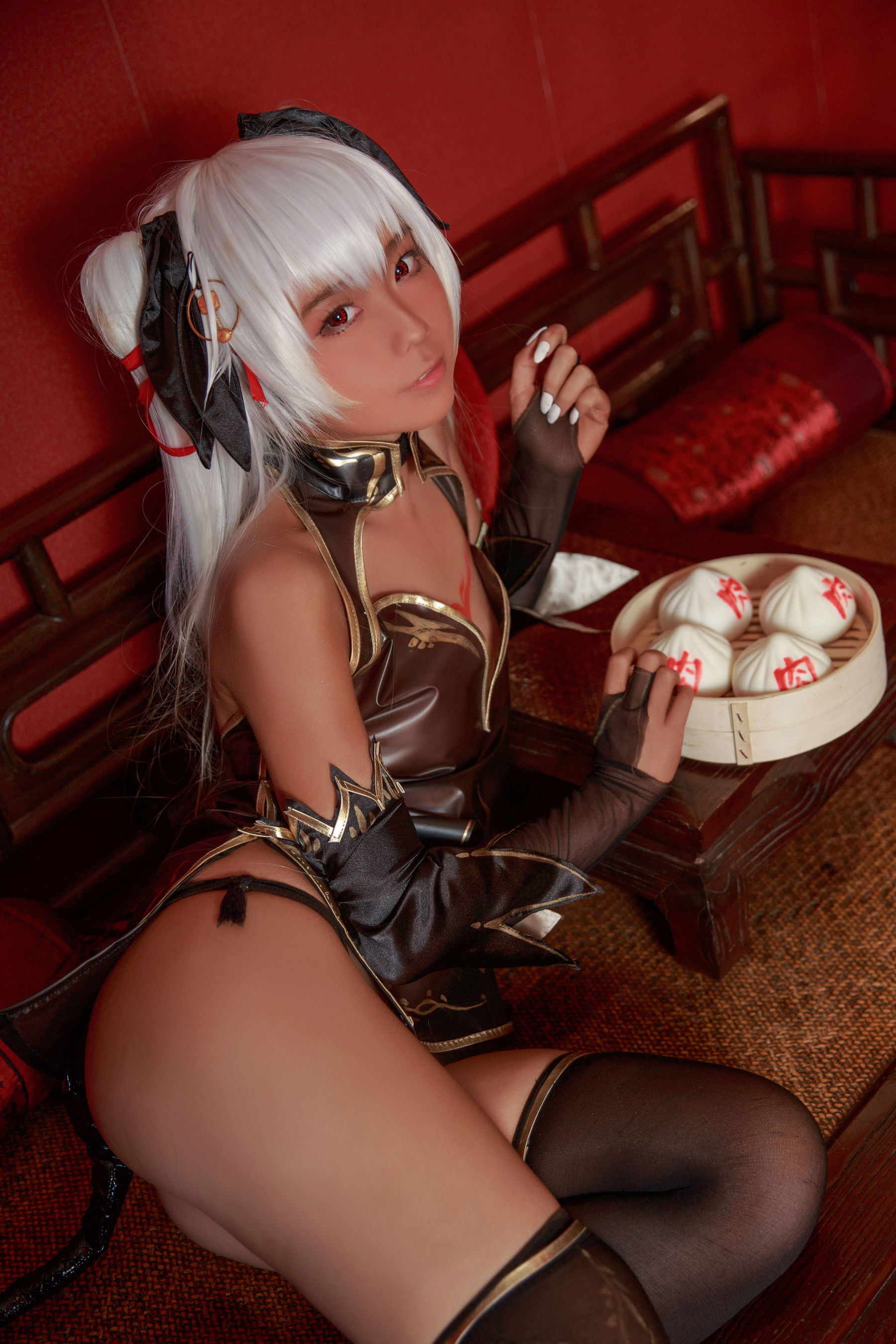 Ảnh chân dung COSER nổi tiếng] Blogger anime G44 sẽ không bị thương - Cô gái qipao màu nâu