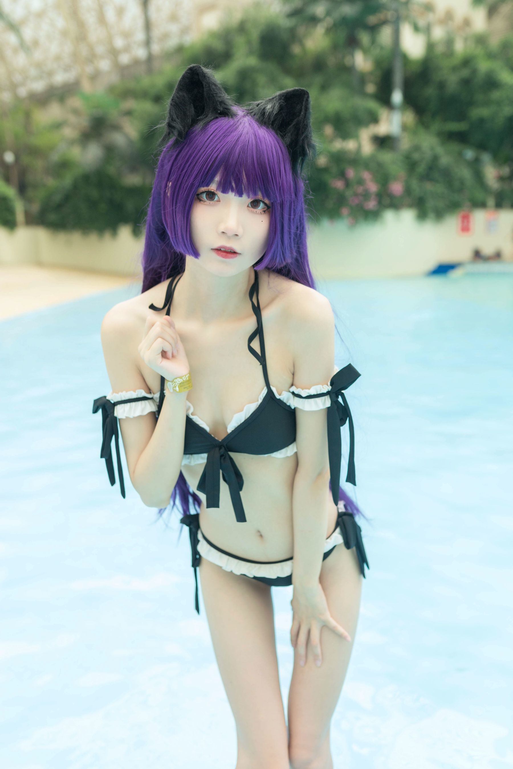 ネット有名人COSER写真集] 清純な少女五更百鬼 - 黒猫水着