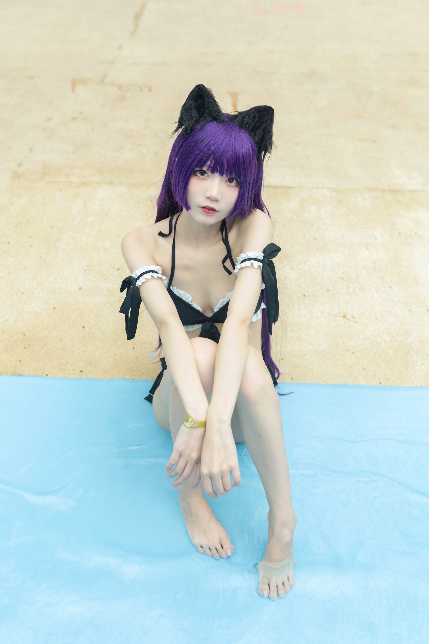ネット有名人COSER写真集] 清純な少女五更百鬼 - 黒猫水着