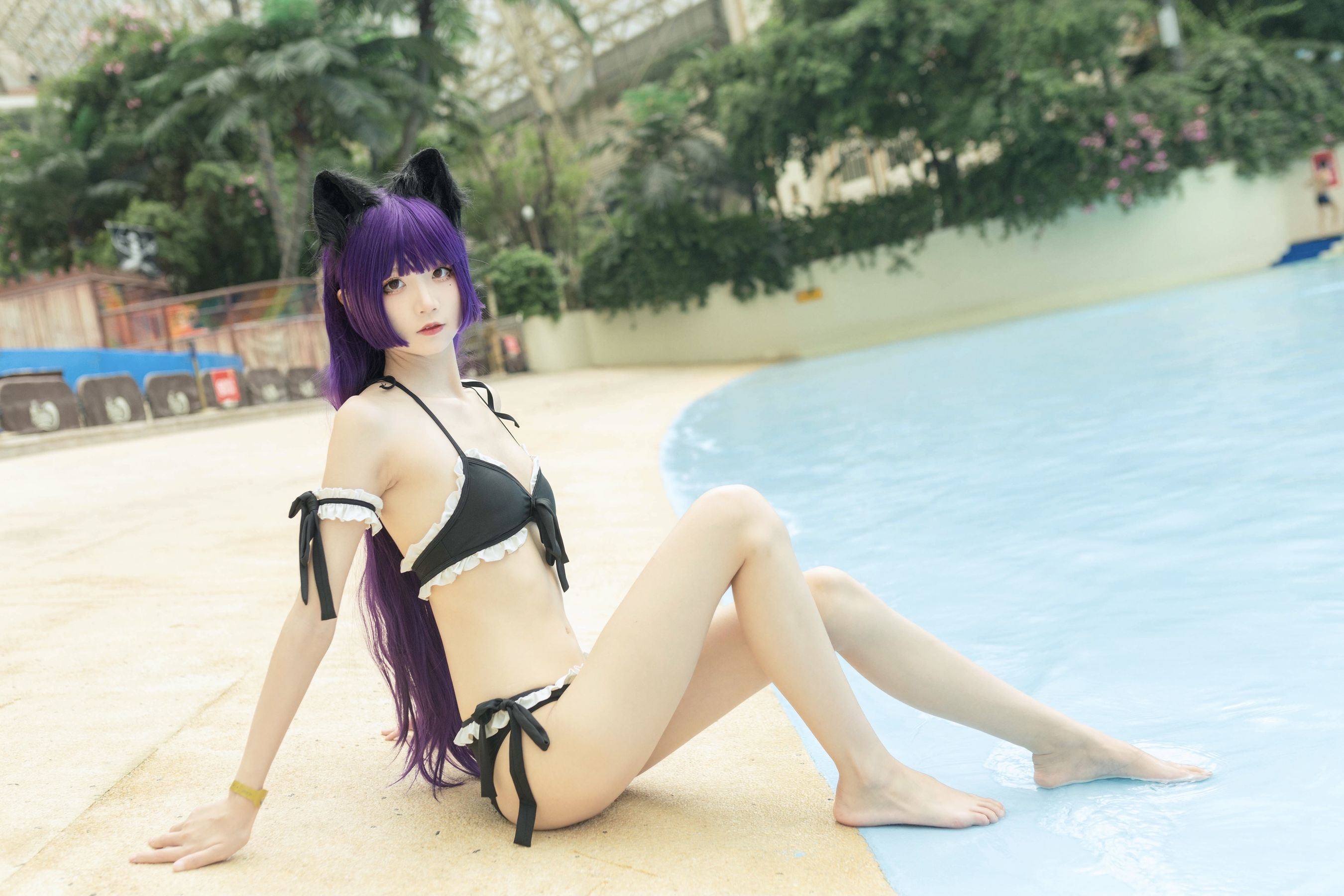 ネット有名人COSER写真集] 清純な少女五更百鬼 - 黒猫水着