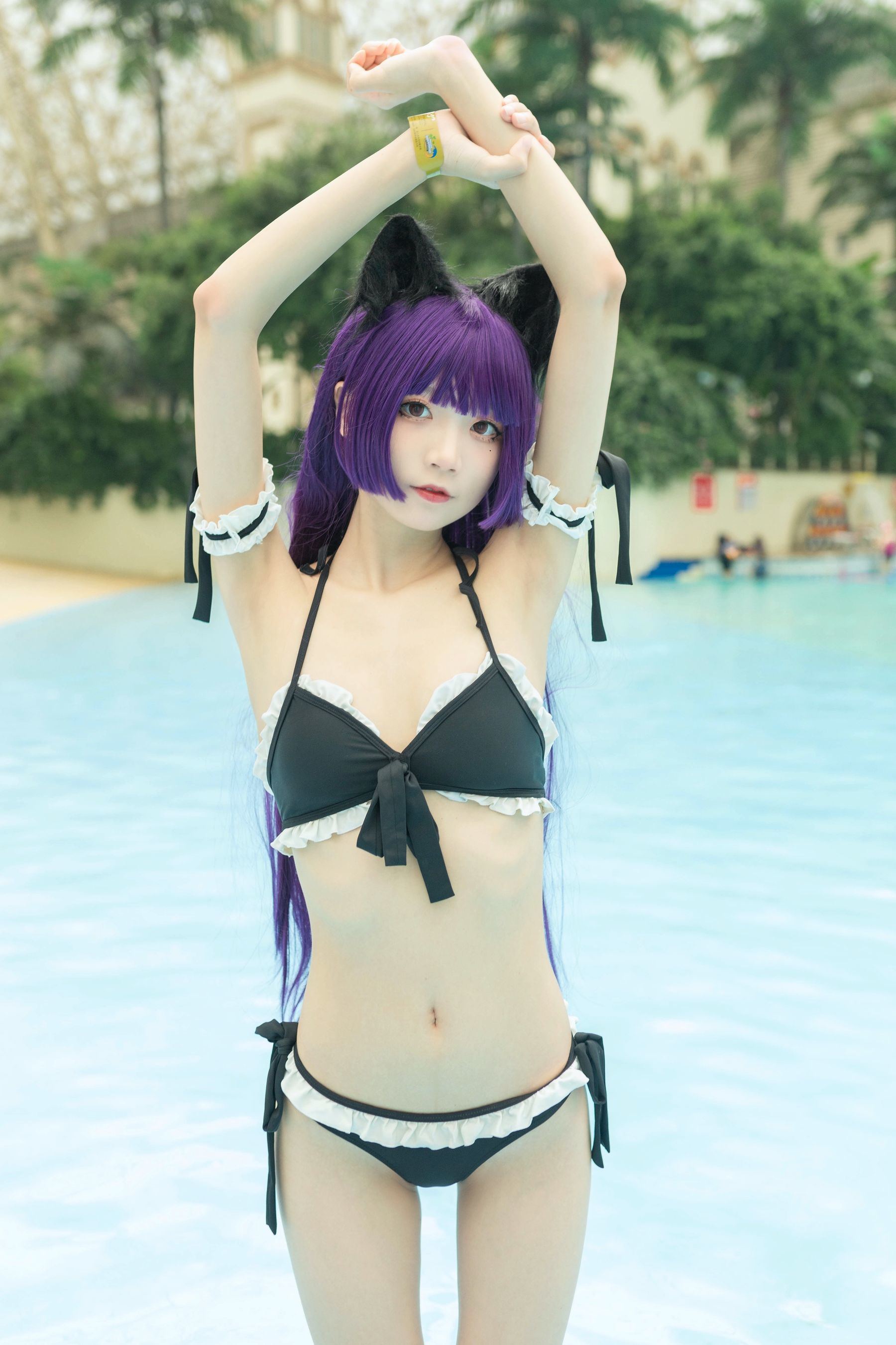 ネット有名人COSER写真集] 清純な少女五更百鬼 - 黒猫水着