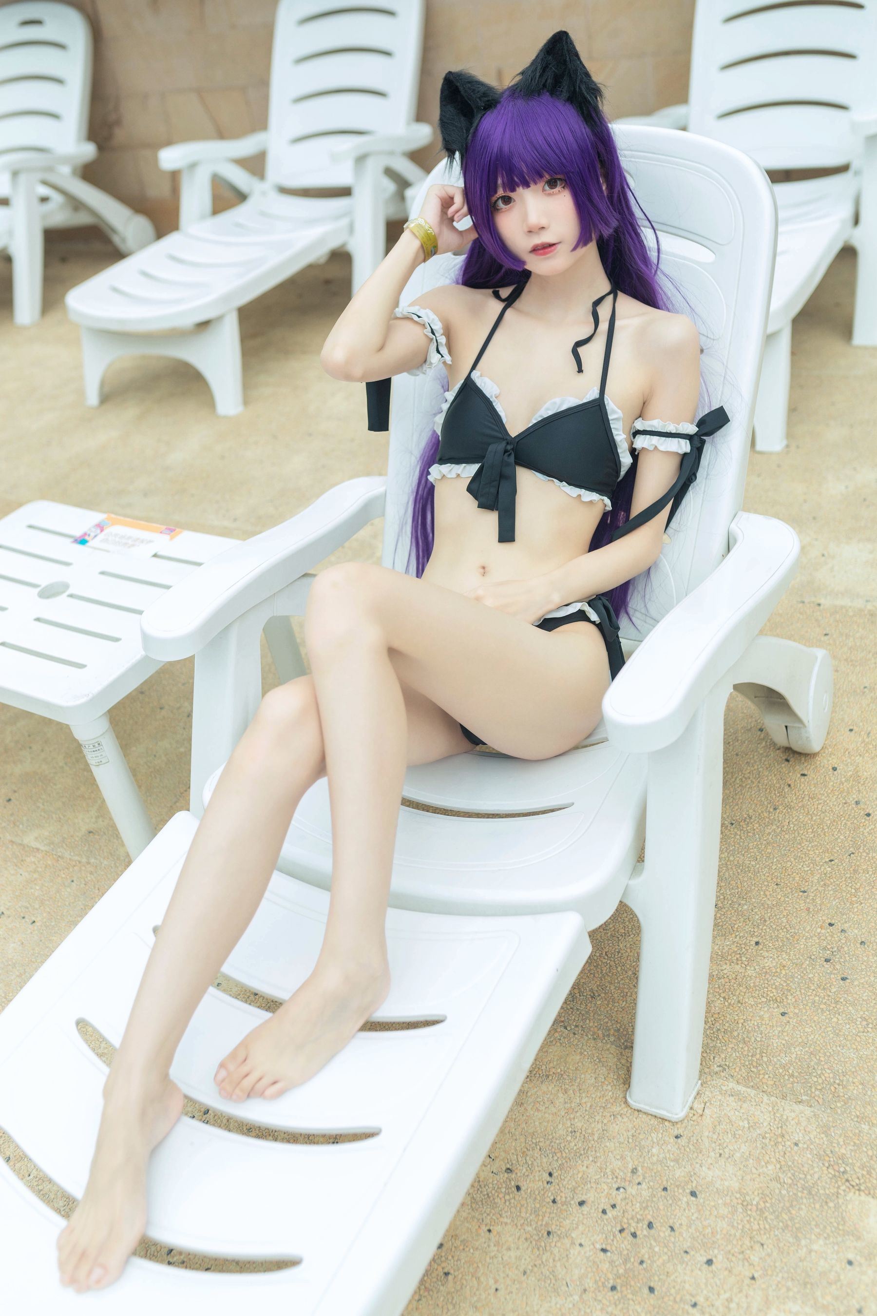 ネット有名人COSER写真集] 清純な少女五更百鬼 - 黒猫水着