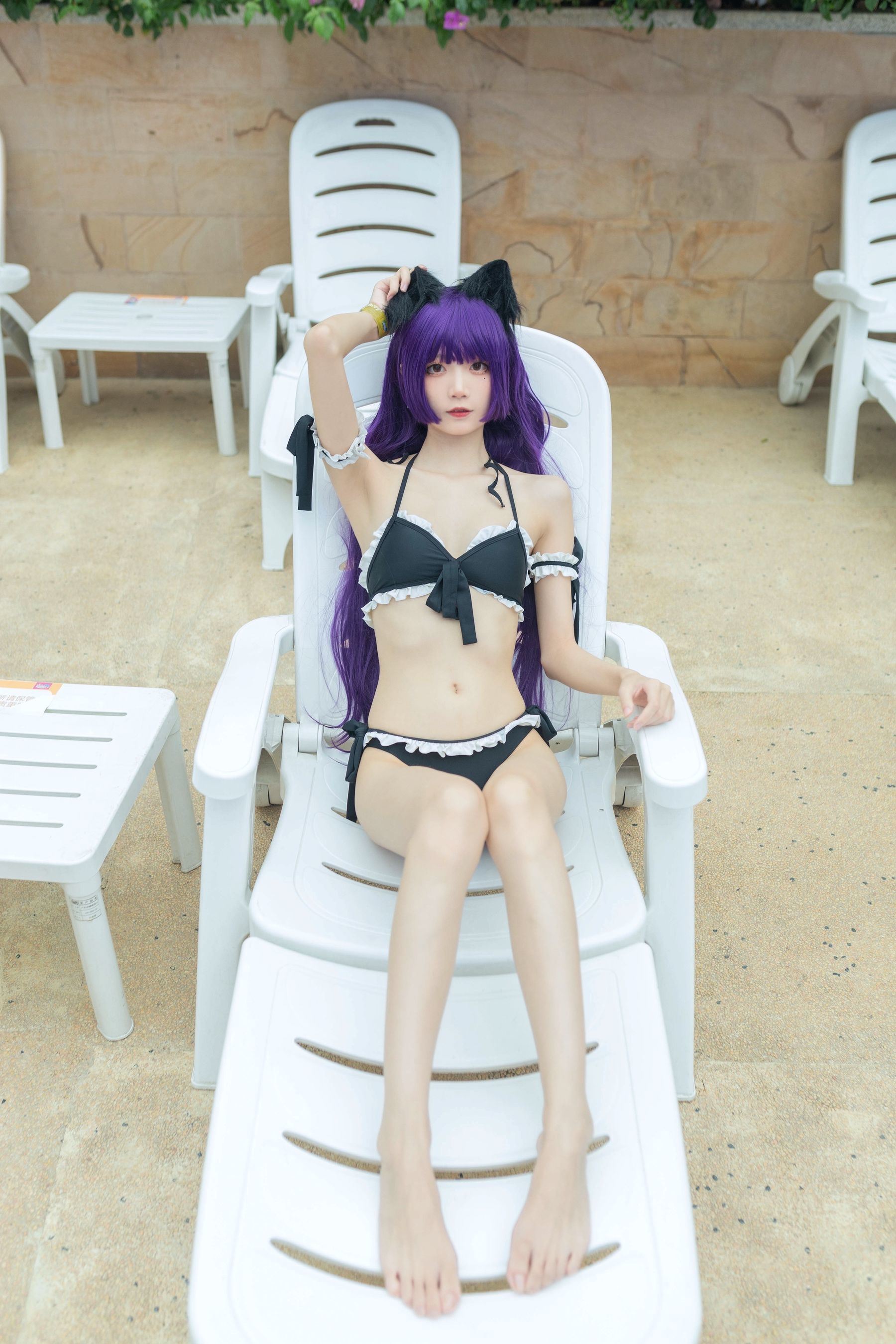 ネット有名人COSER写真集] 清純な少女五更百鬼 - 黒猫水着