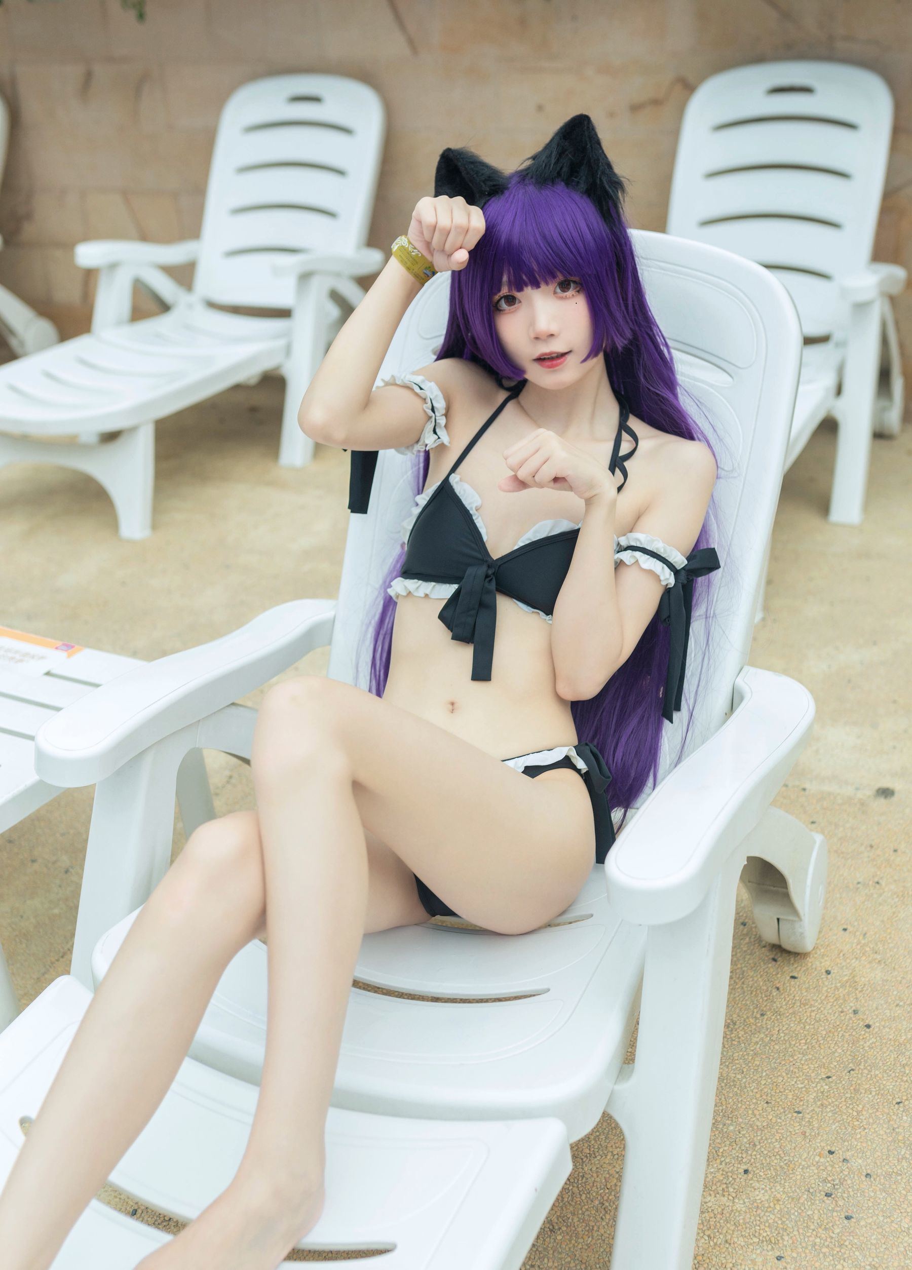 ネット有名人COSER写真集] 清純な少女五更百鬼 - 黒猫水着