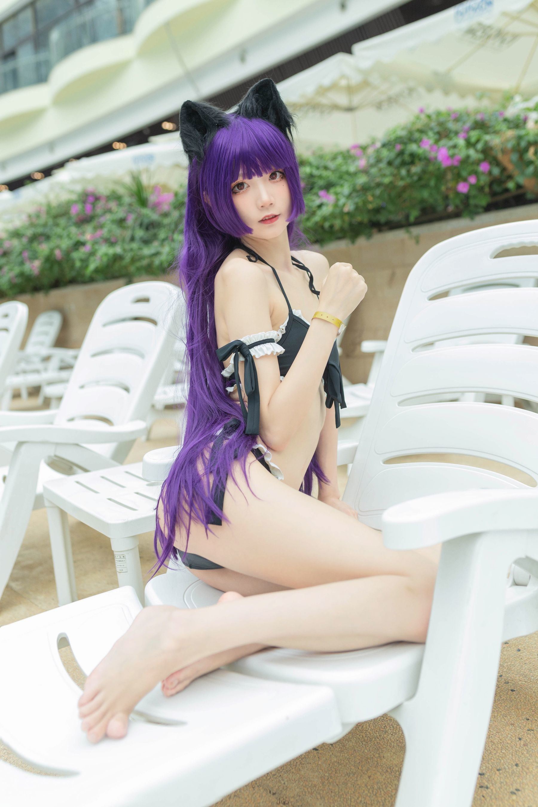 ネット有名人COSER写真集] 清純な少女五更百鬼 - 黒猫水着