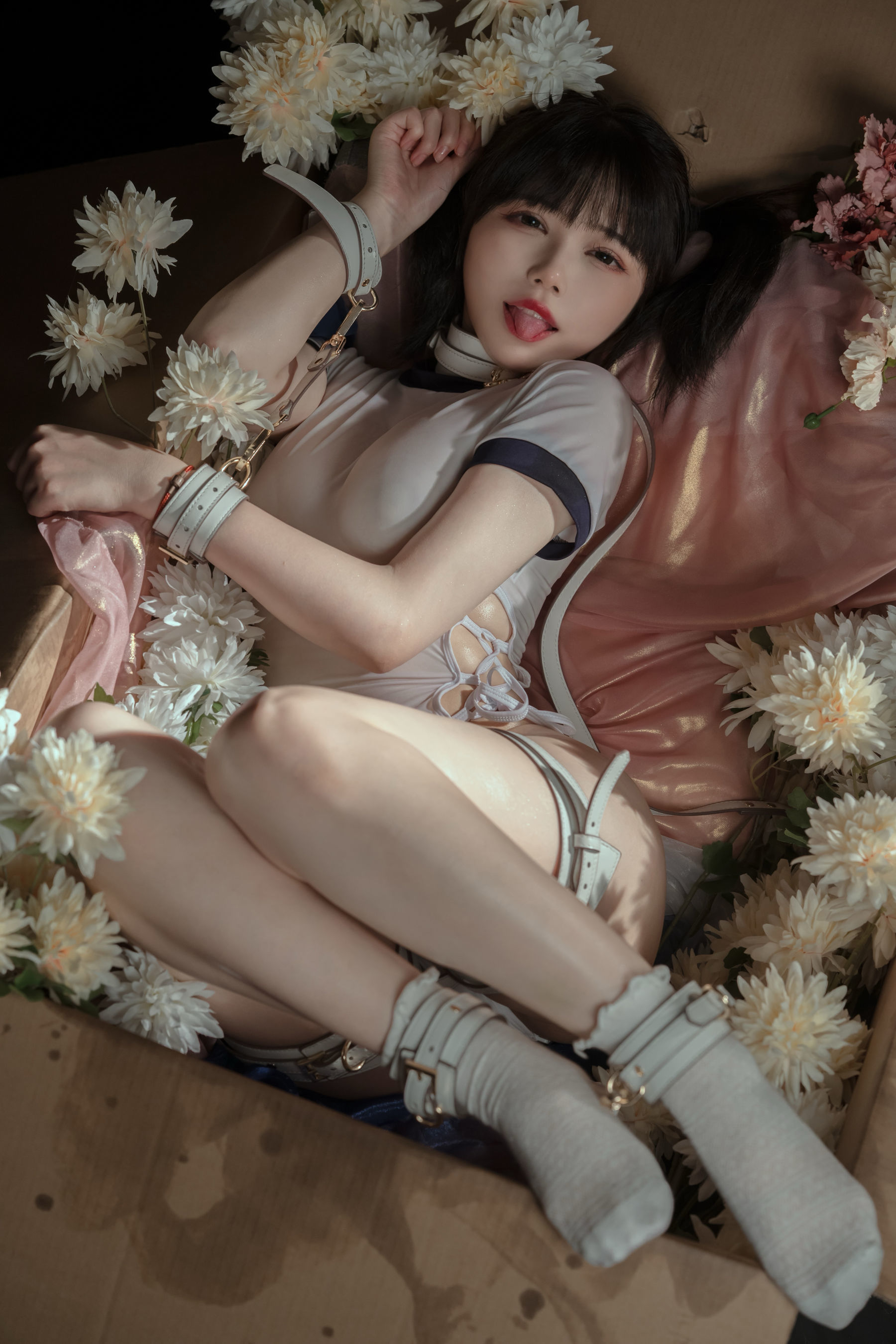 เน็ตไอดอลคอสเพลย์เยอร์写真] จีเยวี่ยเมียวจื่อ - ชุดกีฬายิมนาสติก