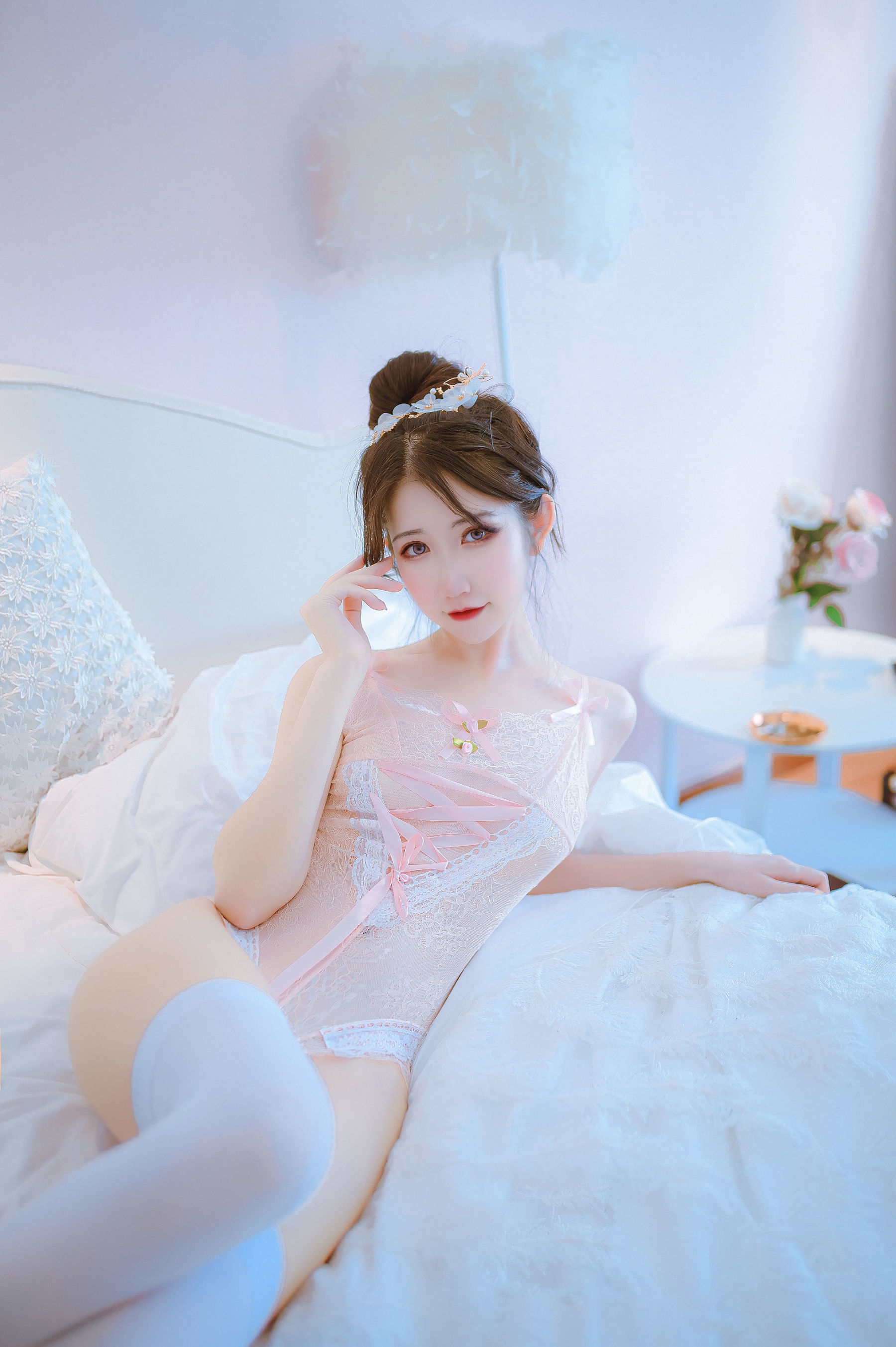網紅COSER寫真] 動漫博主阮邑_Fairy - 大象 粉色
