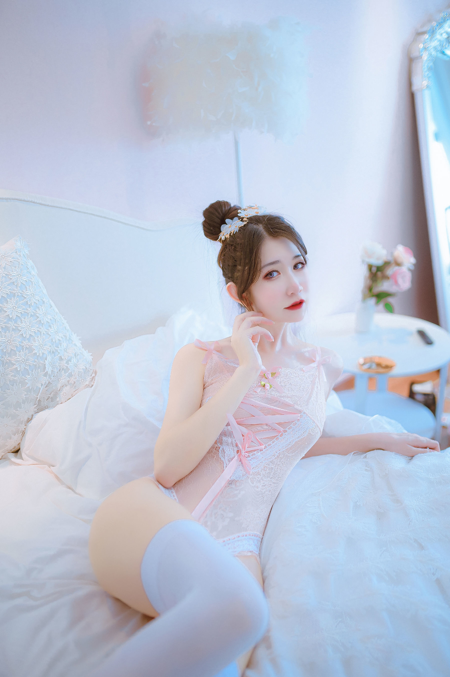 網紅COSER寫真] 動漫博主阮邑_Fairy - 大象 粉色