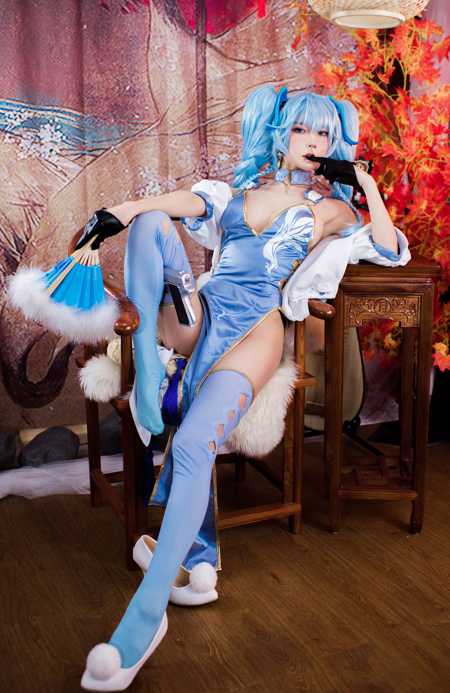 Net hồng COSER ảnh] Blogger anime A Bao cũng là thỏ nữ - Thiếu Nữ Chiến Tuyến PA-15翠雀 Mị
