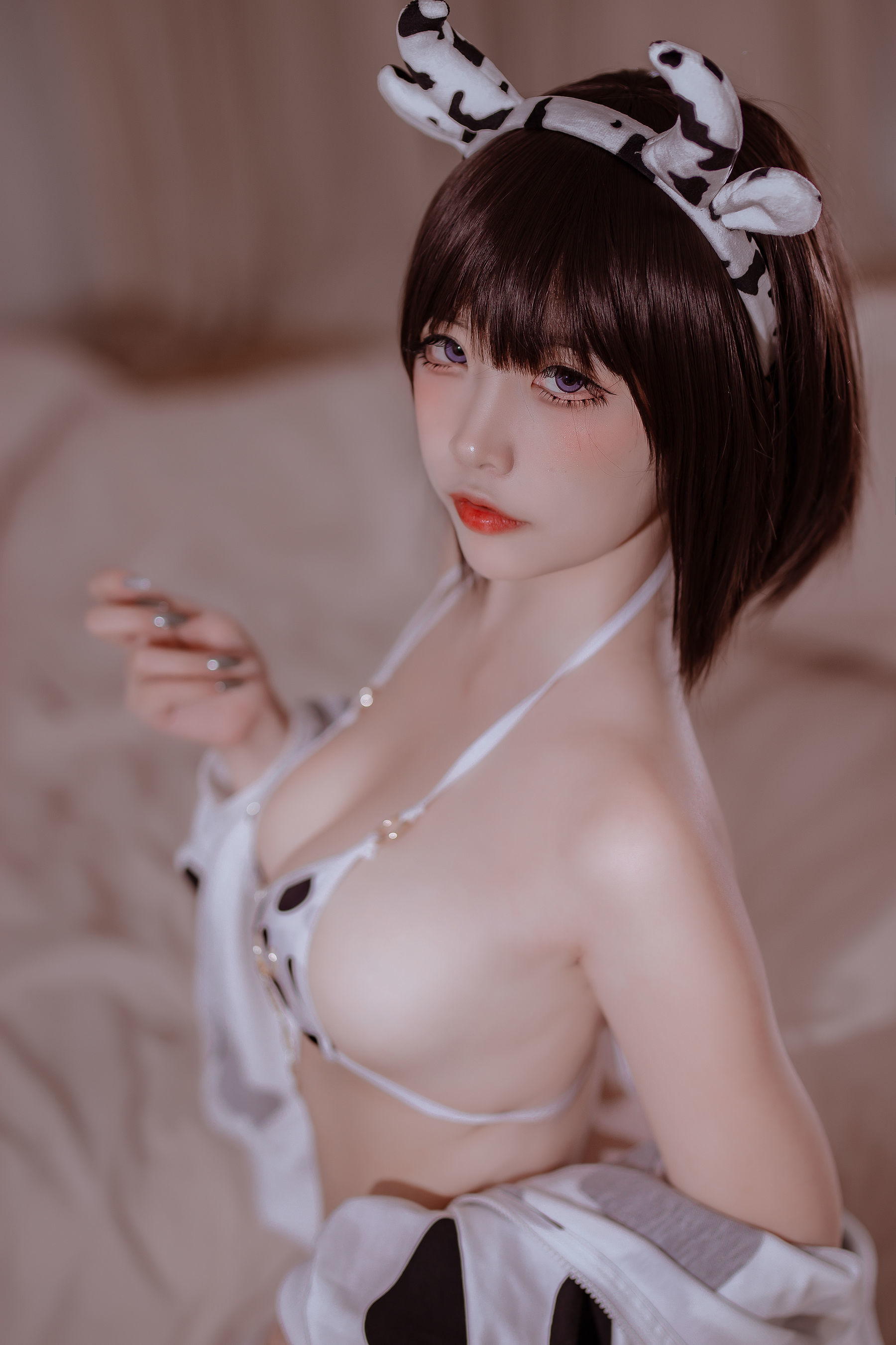 網紅COSER寫真] 人氣Coser二佐Nisa - 奶牛妹妹
