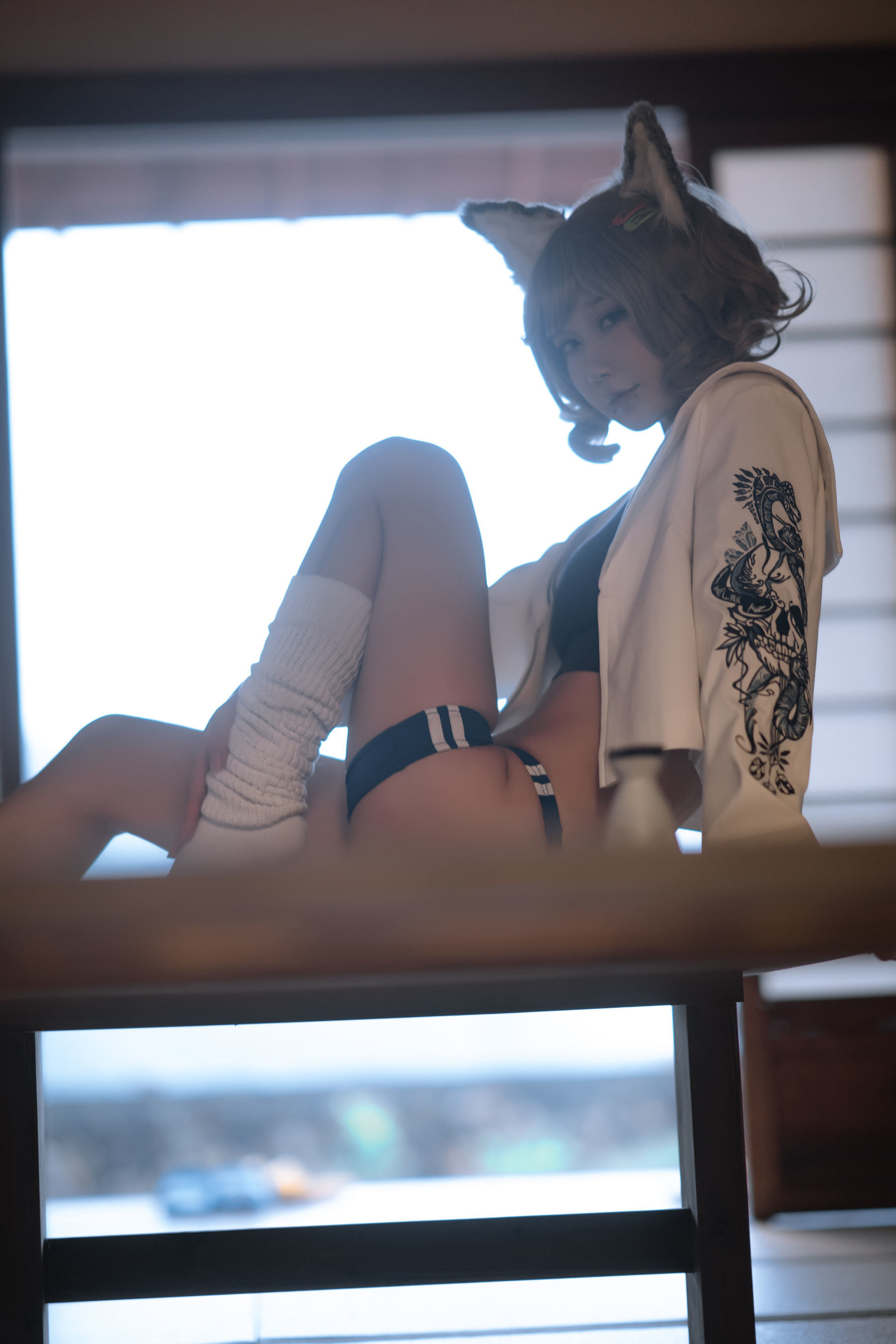 Ảnh Coser Net Hồng] Blogger Anime A Bao Cũng Là Thỏ Nữ - Đồ Thể Dục Hình X