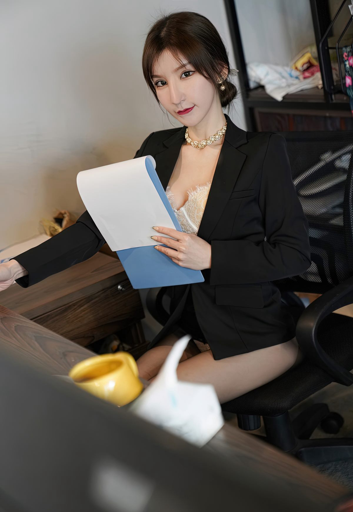 周于希桑迪2021制服誘惑黑絲襪高清玉足大尺度性感