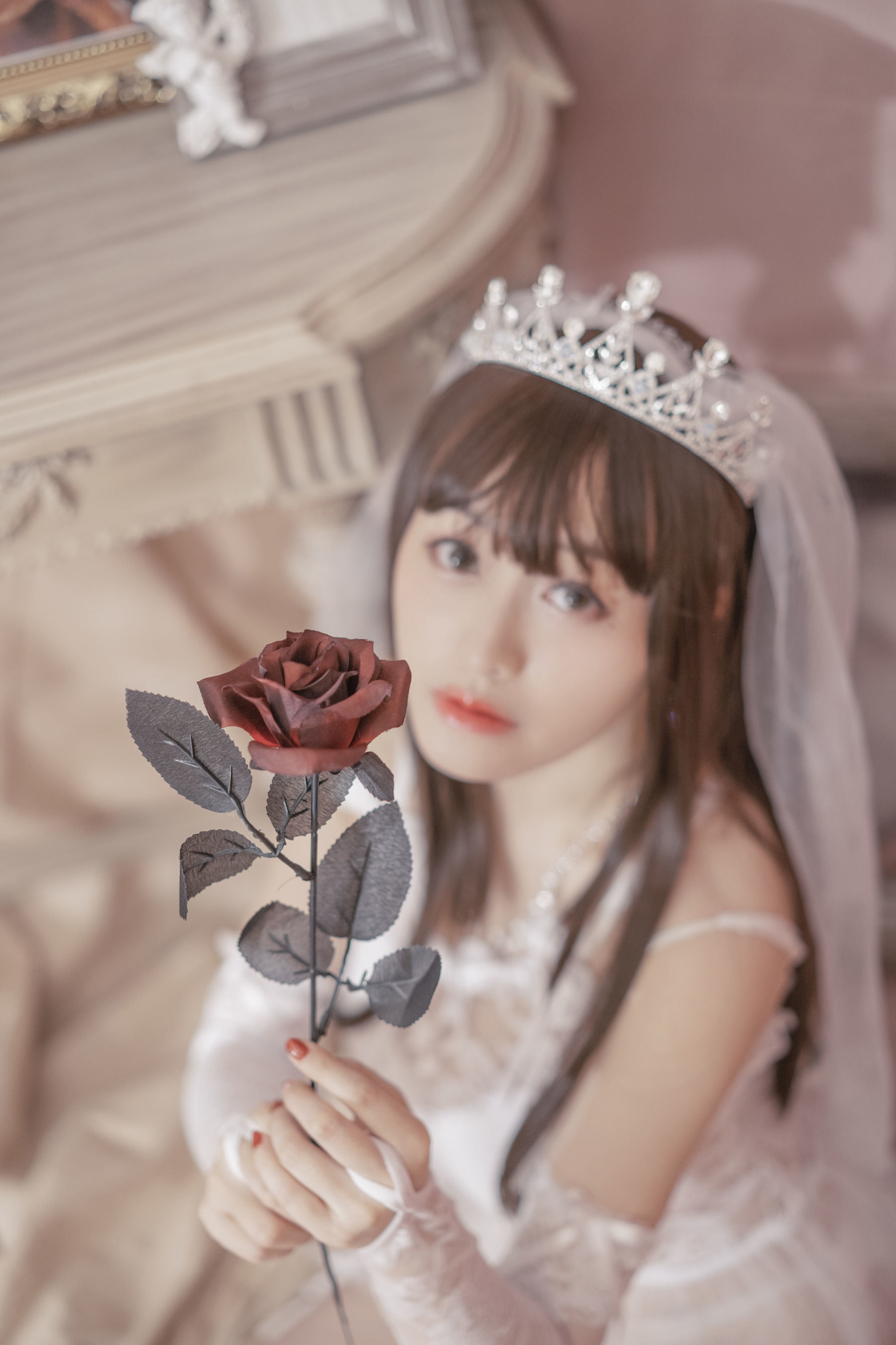 網紅COSER寫真] 動漫博主脫尾巴水樹 - 婚紗