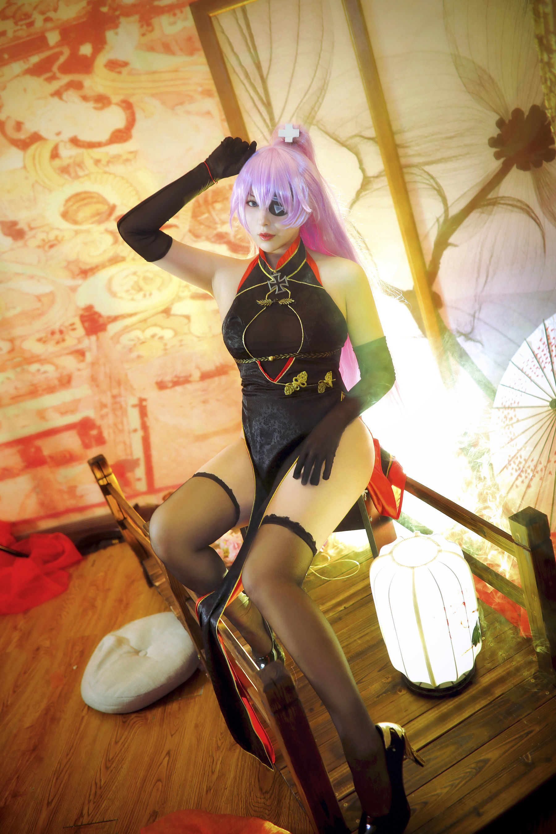 Ảnh chụp Coser Ngôi sao mạng] Xiao Rong Zi Gu Gu Gu - Scharnhorst Áo cờ