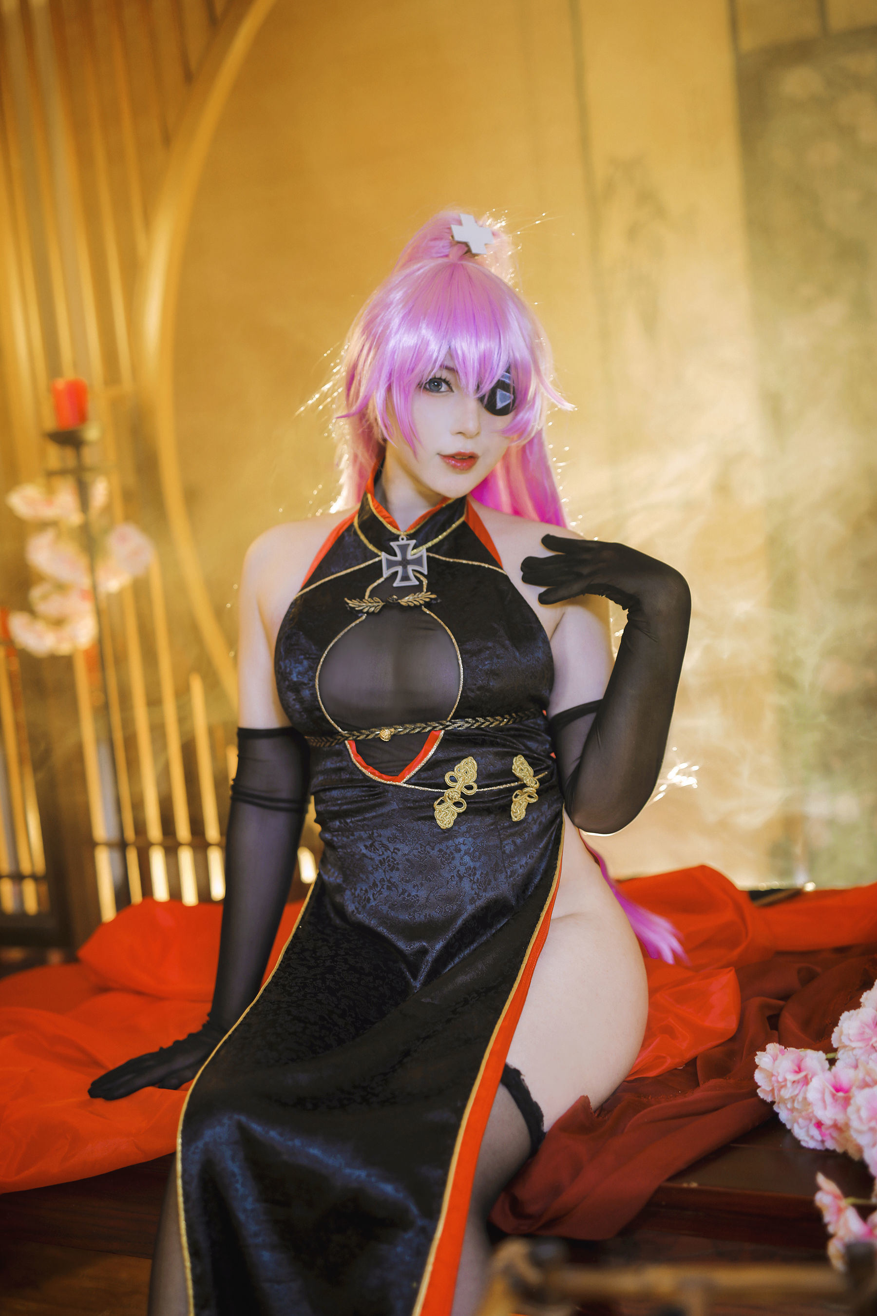 Ảnh chụp Coser Ngôi sao mạng] Xiao Rong Zi Gu Gu Gu - Scharnhorst Áo cờ