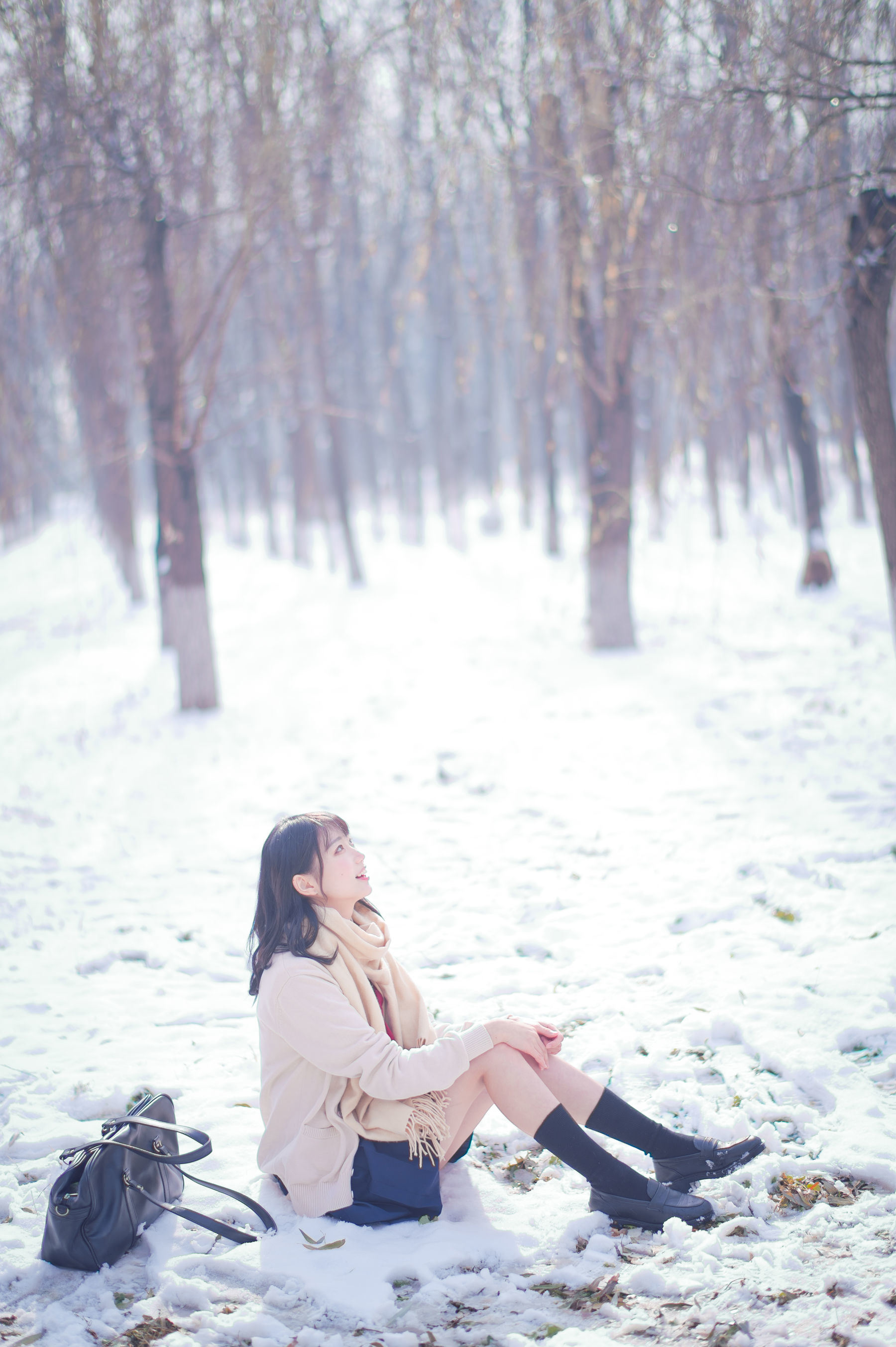 Ảnh Net hồng COSER] Zhou Ji là Thỏ dễ thương - Snow Scene JK