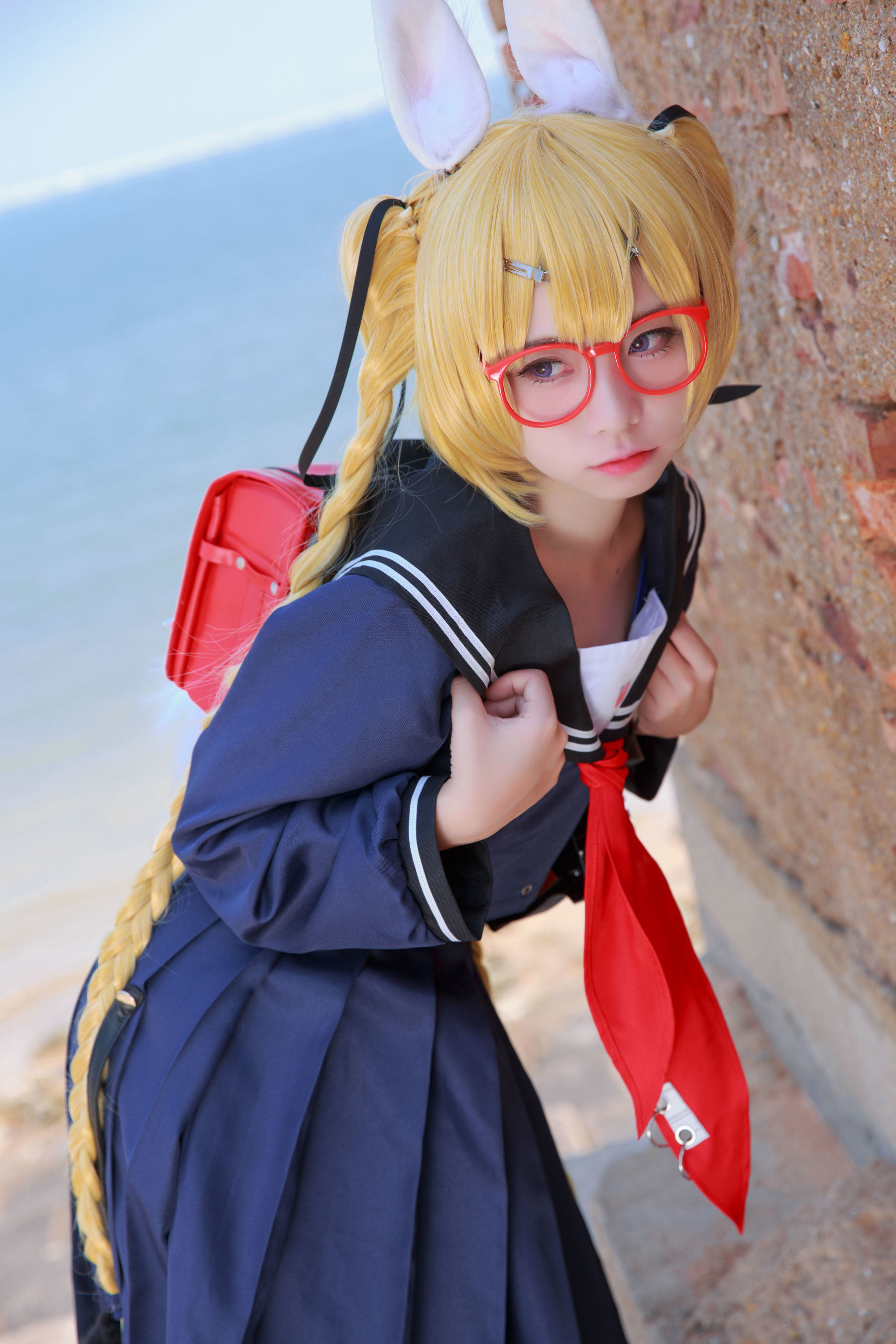 Ảnh Coser Của Người Nổi Tiếng Mạng] Blogger Anime G44 Sẽ Không Bị Thương - Xoáy Lốc Trường Phục