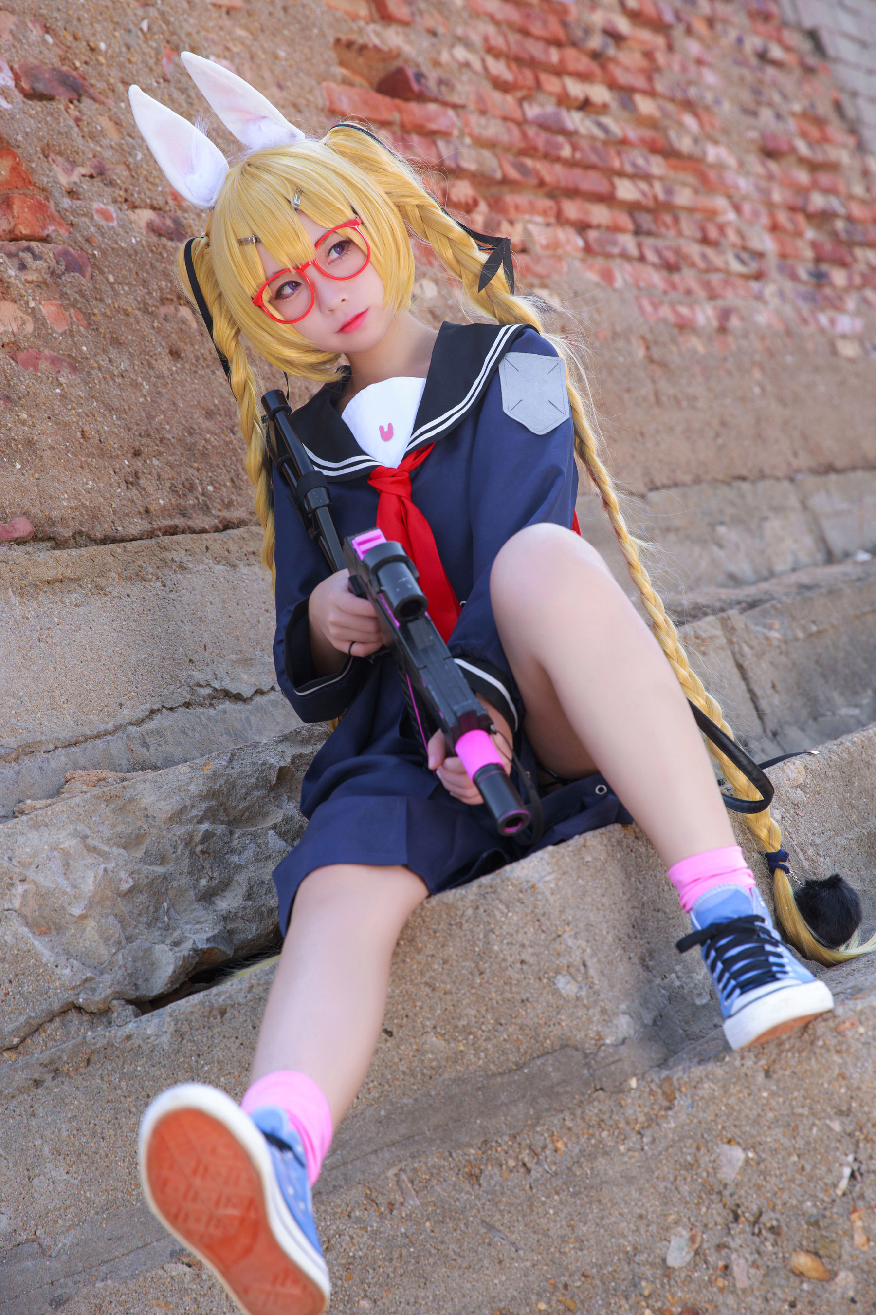 Ảnh Coser Của Người Nổi Tiếng Mạng] Blogger Anime G44 Sẽ Không Bị Thương - Xoáy Lốc Trường Phục